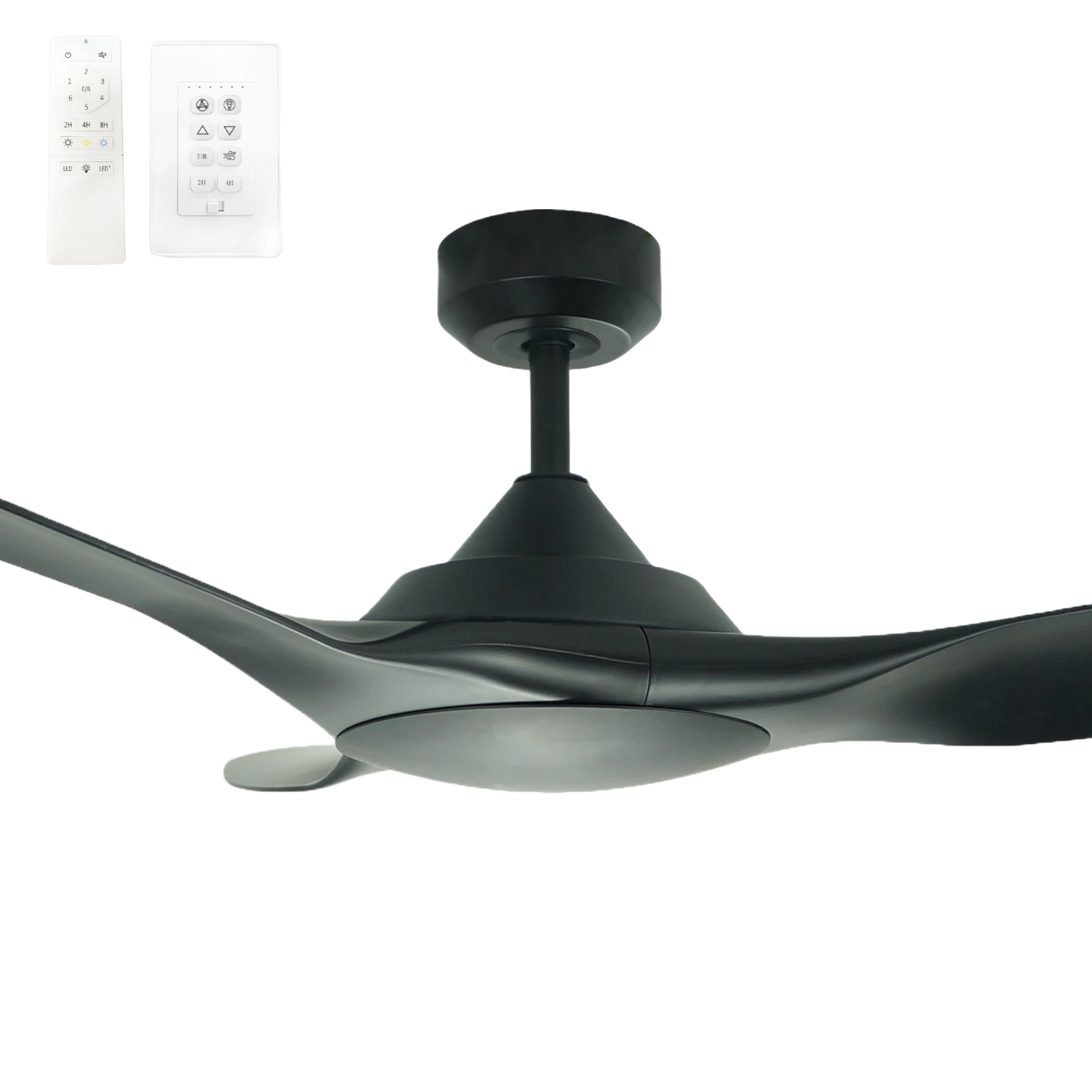 [288066] Vencha Raven RWS 46" DC Smart Ceiling Fan (BLACK)