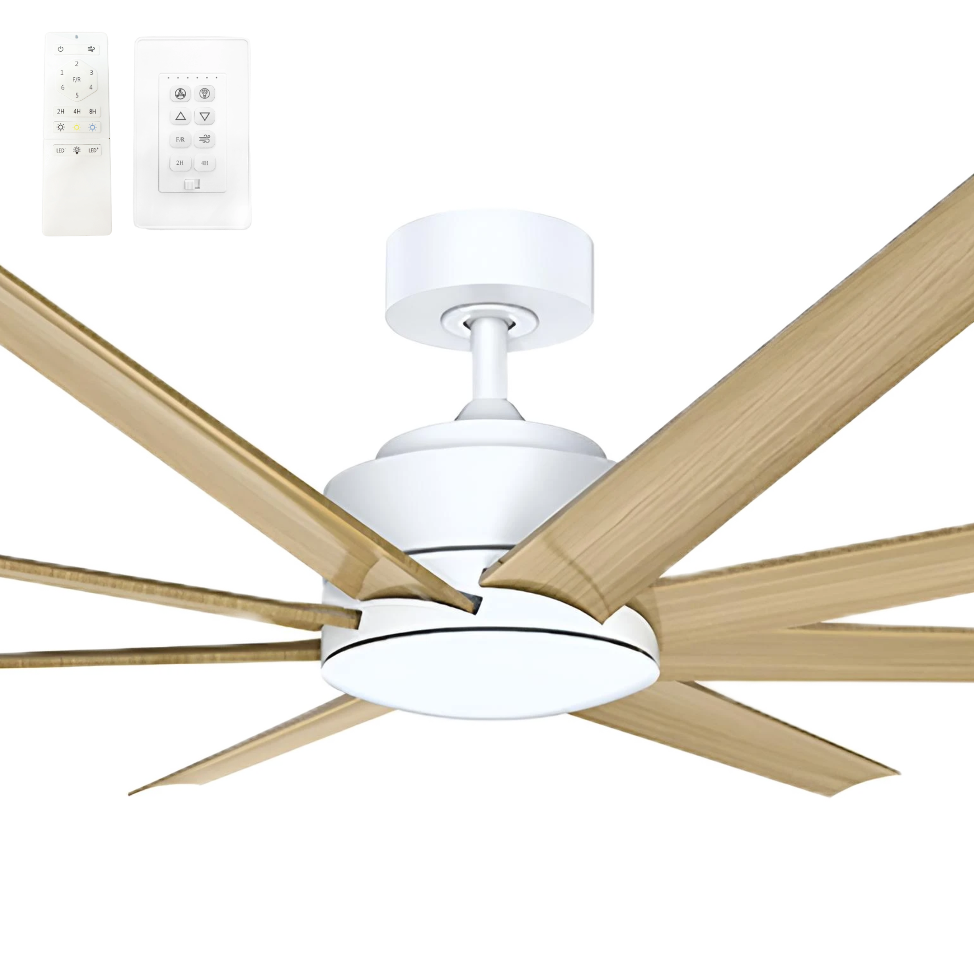 Vencha Titanic RWS 60" DC Smart Ceiling Fan with White Motor and Tricontrol