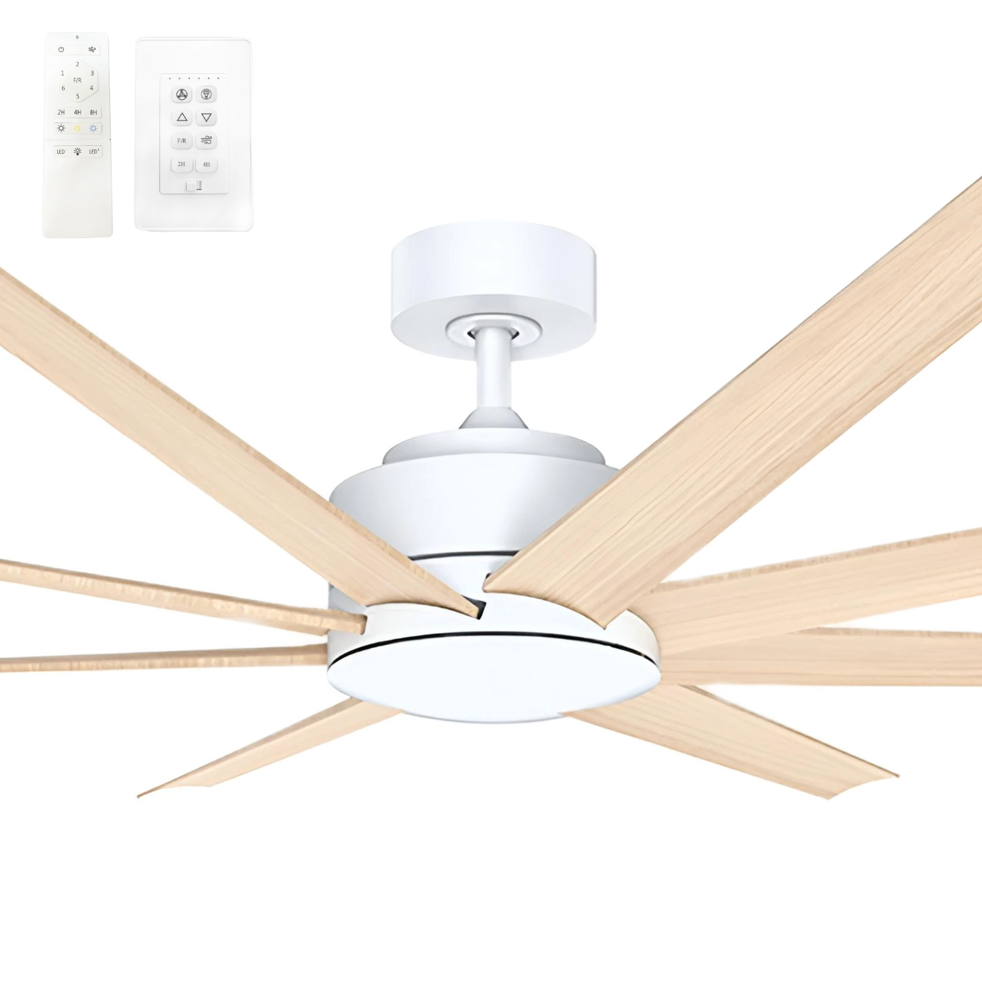 Vencha Titanic RWS 72" DC Smart Ceiling Fan with White Motor and Tricontrol