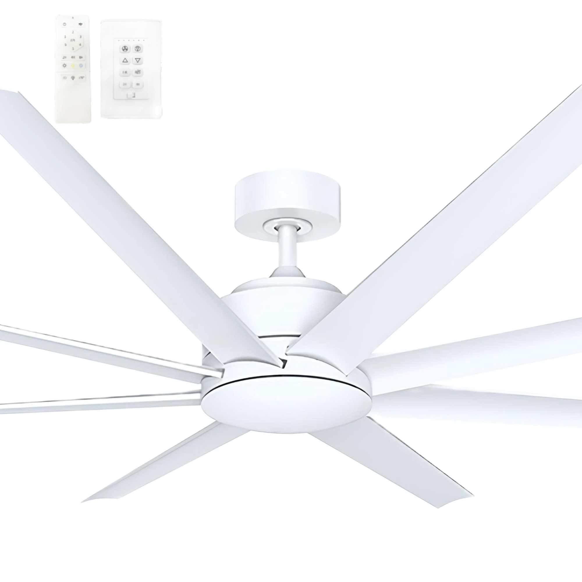 Vencha Titanic RWS 72" DC Smart Ceiling Fan with White Motor and Tricontrol
