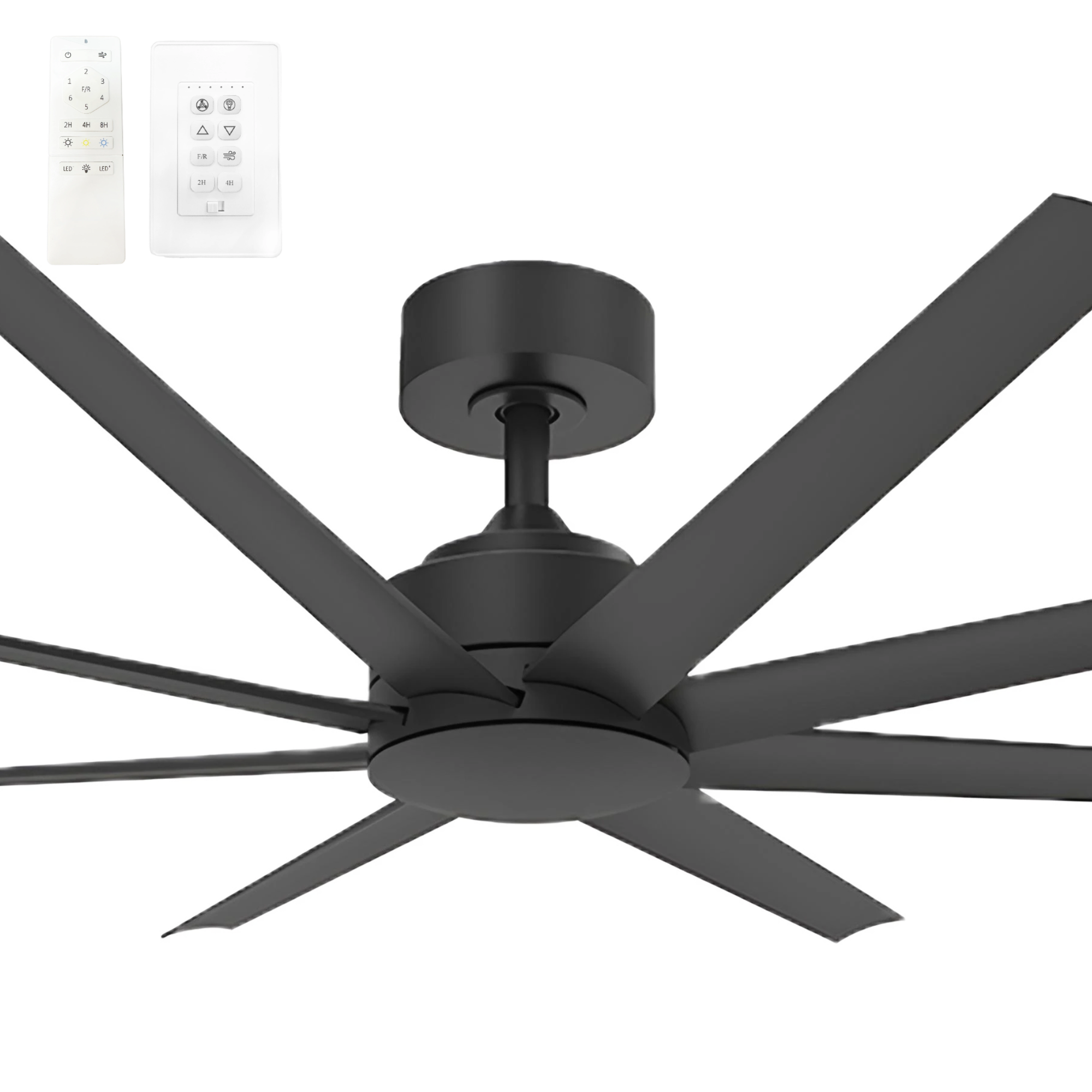 [294162] Vencha Titanic RWS 72" DC Smart Ceiling Fan with Black Motor and Tricontrol (BLACK)