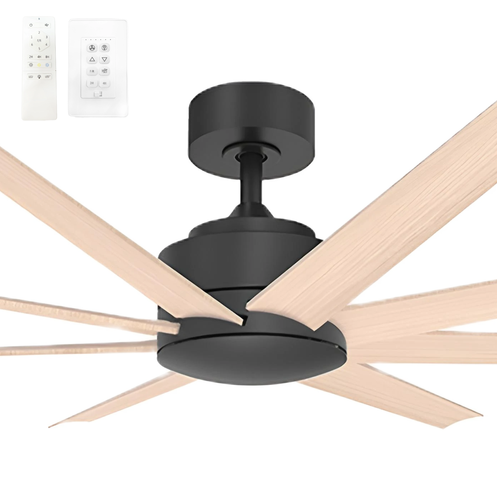Vencha Titanic RWS 72" DC Smart Ceiling Fan with Black Motor and Tricontrol