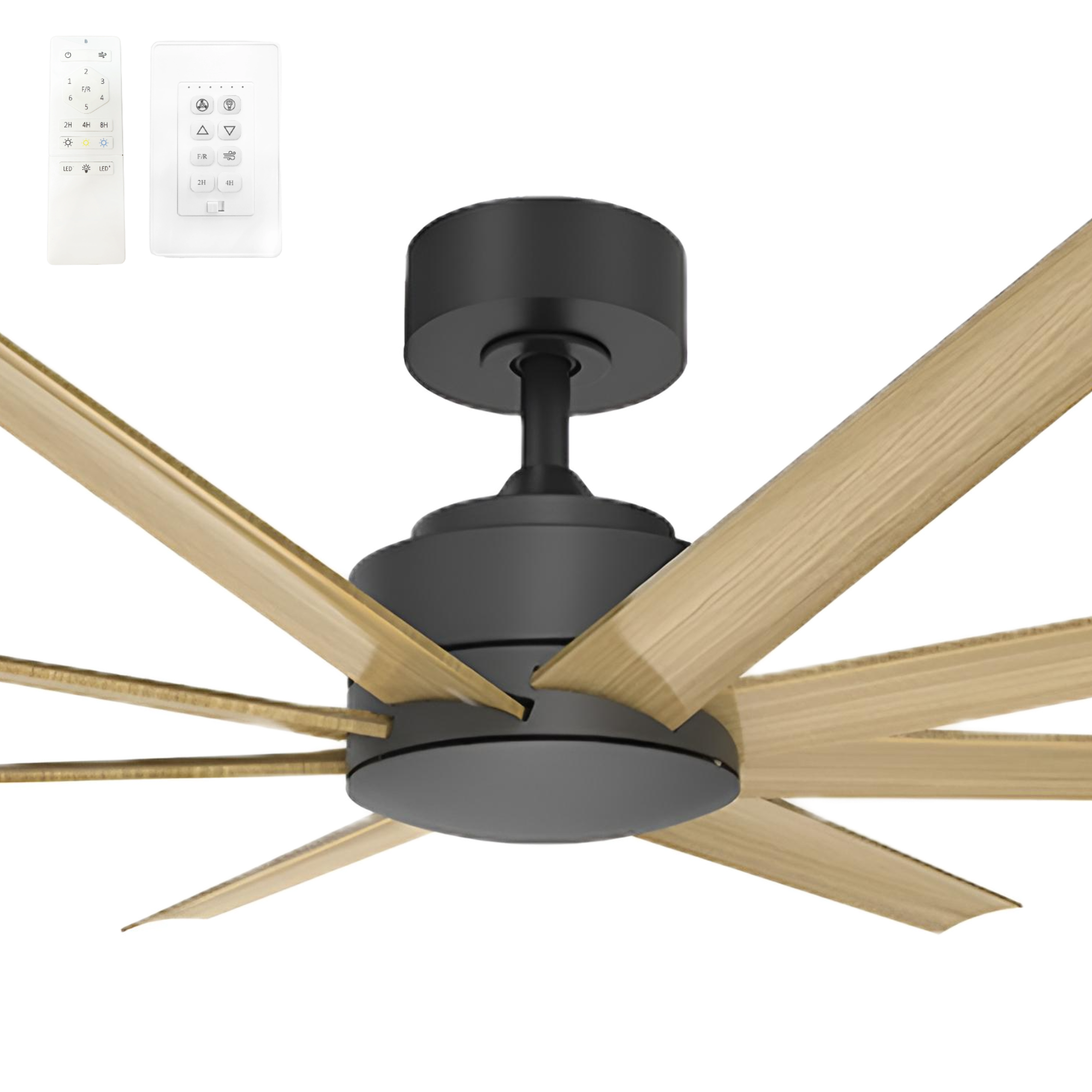 Vencha Titanic RWS 72" DC Smart Ceiling Fan with Black Motor and Tricontrol