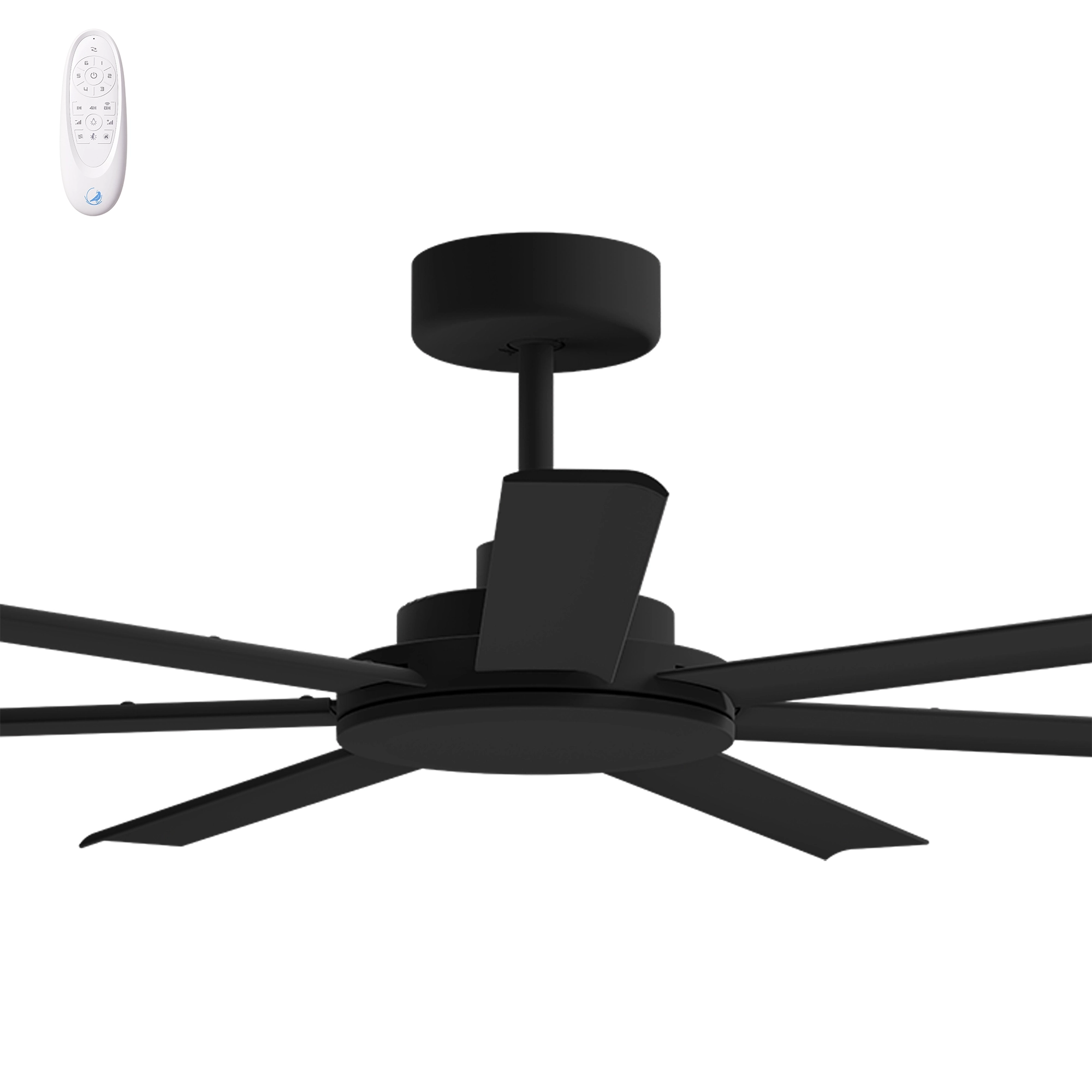 Calibo Alula 60" (1524mm) 7 Blade Indoor/Outdoor DC Ceiling Fan & Remote