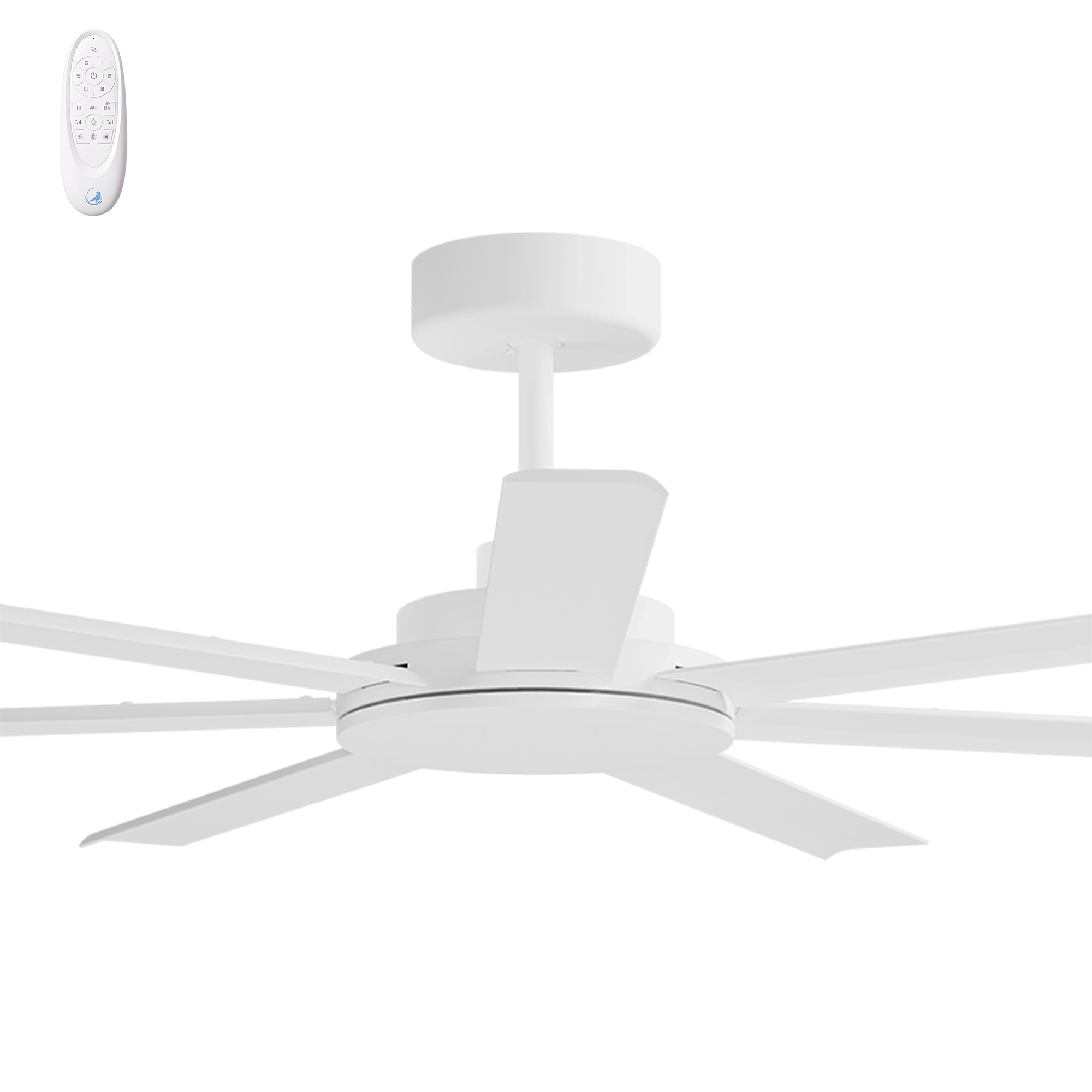 Calibo Alula 60" (1524mm) 7 Blade Indoor/Outdoor DC Ceiling Fan & Remote