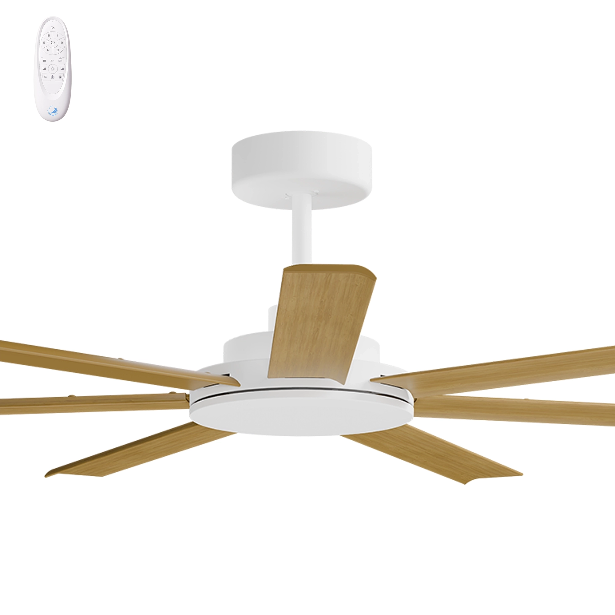 Calibo Alula 60" (1524mm) 7 Blade Indoor/Outdoor DC Ceiling Fan & Remote