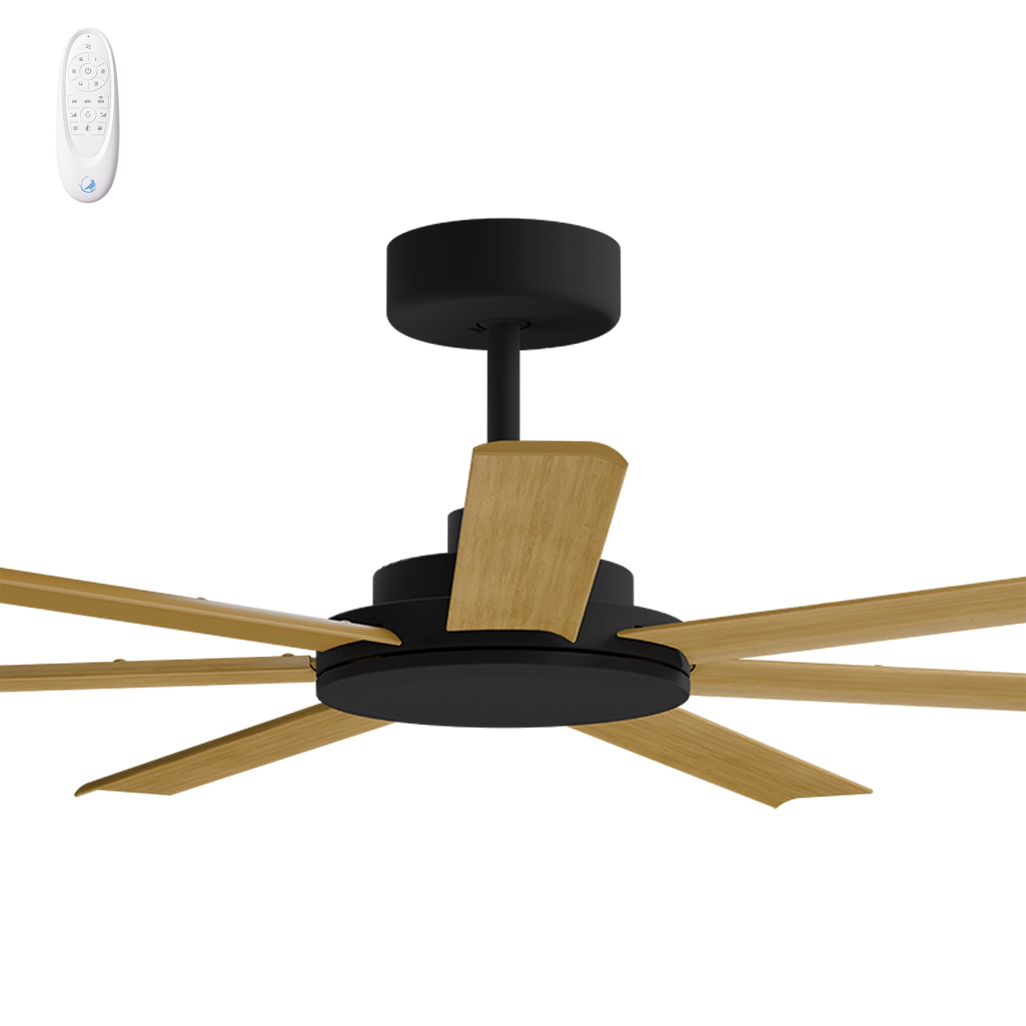 Calibo Alula 60" (1524mm) 7 Blade Indoor/Outdoor DC Ceiling Fan & Remote