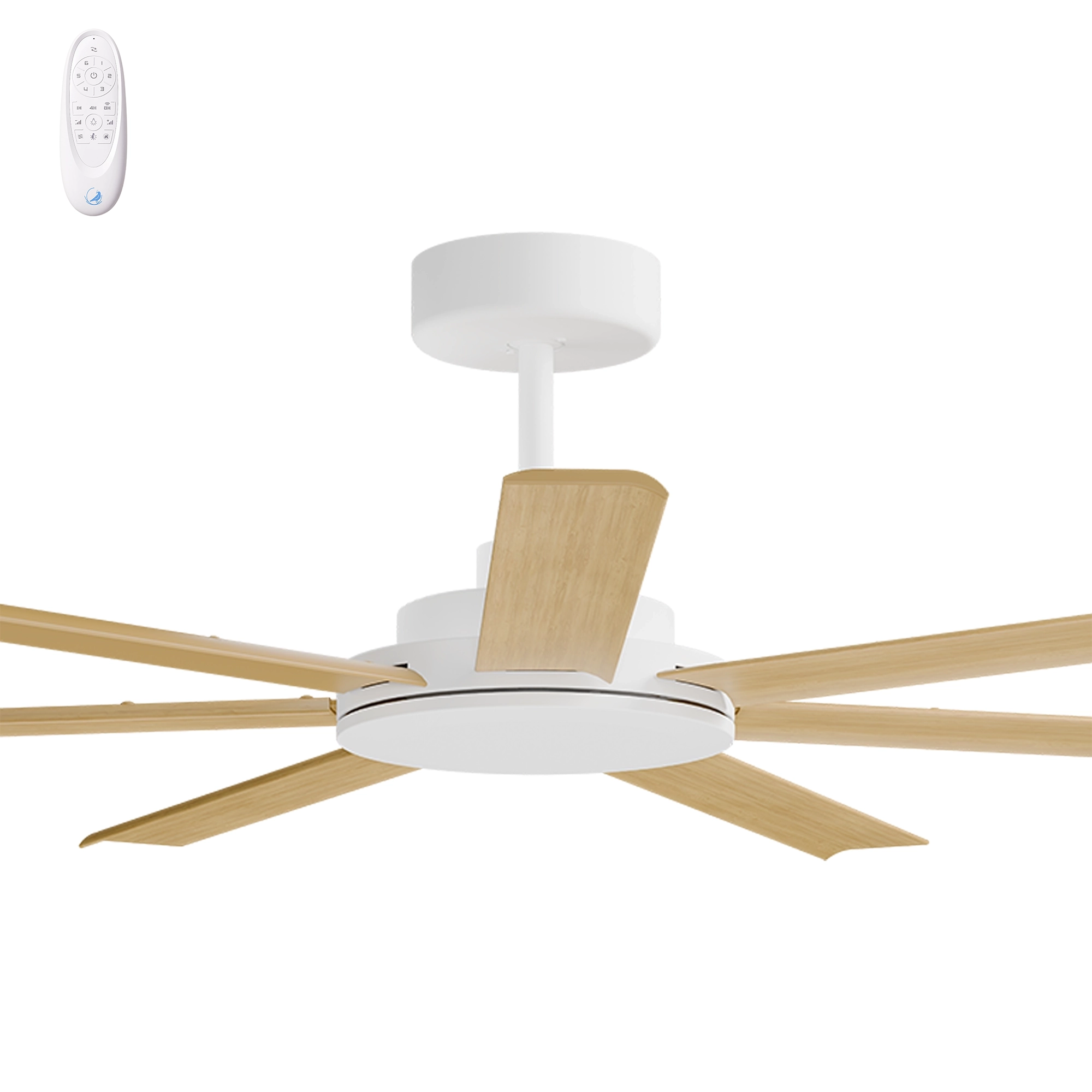 Calibo Alula 60" (1524mm) 7 Blade Indoor/Outdoor DC Ceiling Fan & Remote