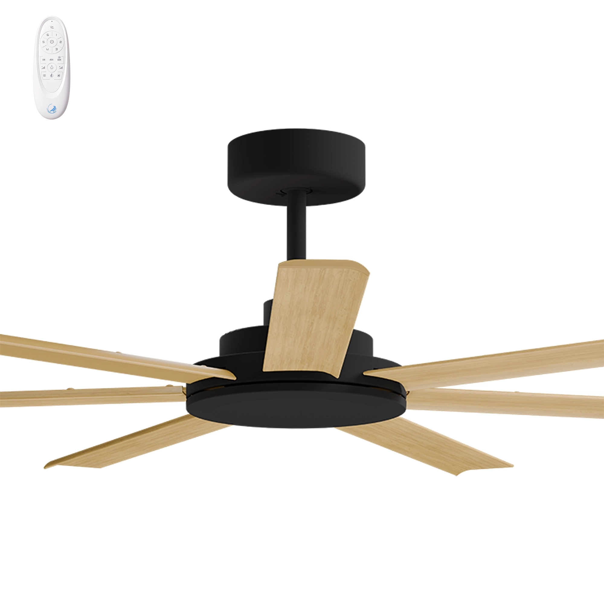 Calibo Alula 60" (1524mm) 7 Blade Indoor/Outdoor DC Ceiling Fan & Remote