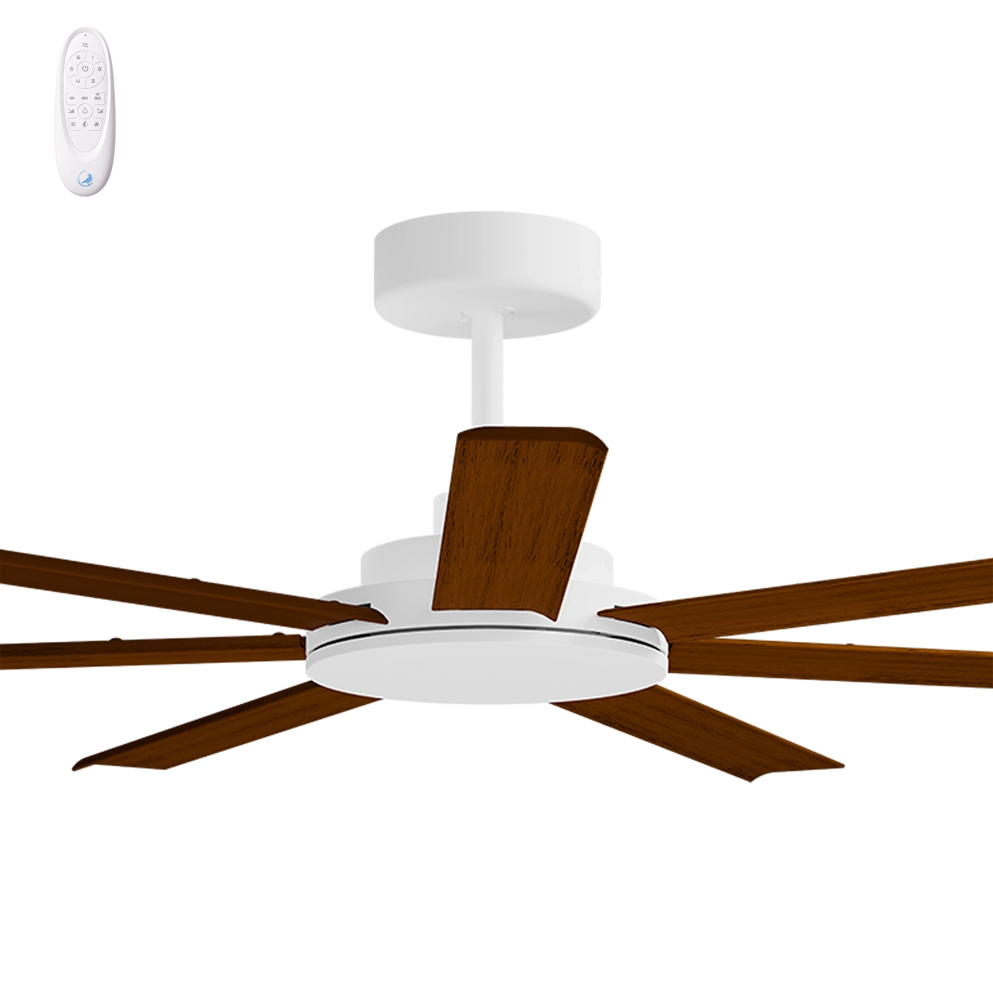 Calibo Alula 60" (1524mm) 7 Blade Indoor/Outdoor DC Ceiling Fan & Remote