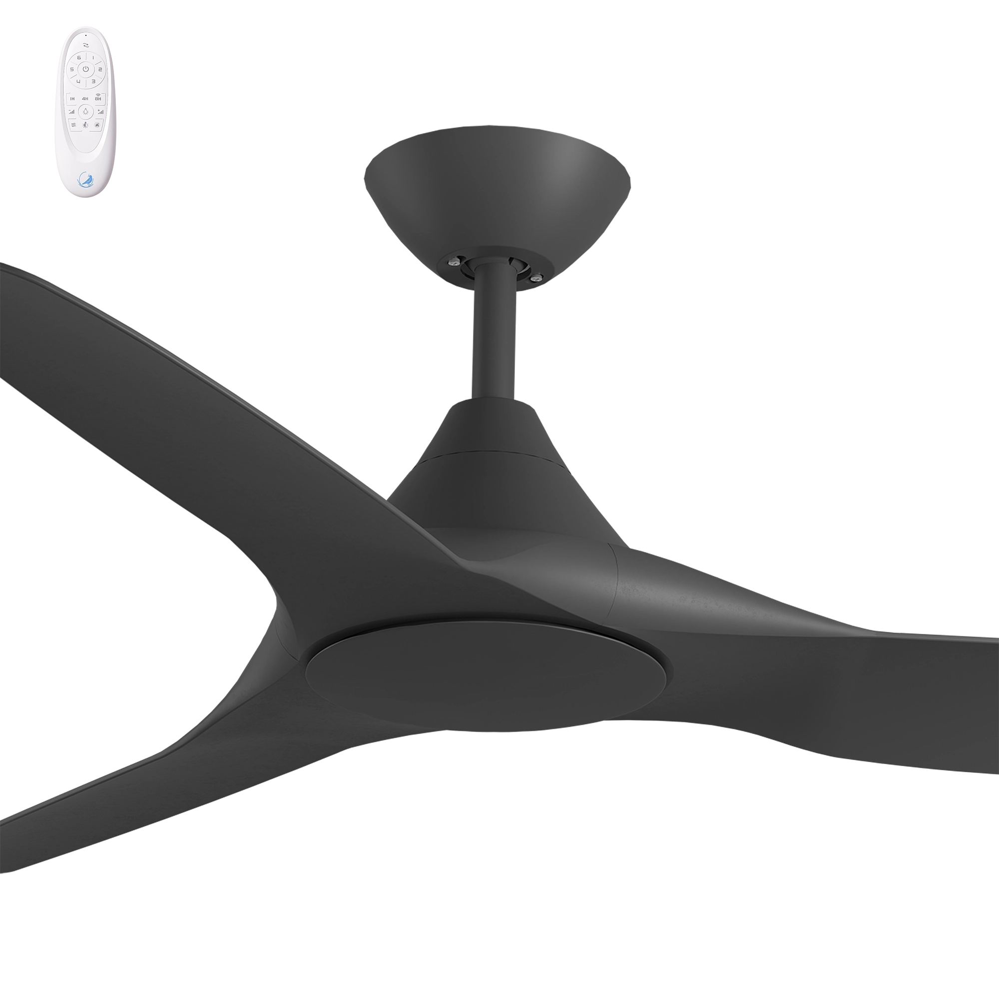 [287872] Calibo Smart CloudFan 48" (1220mm) ABS Energy Efficient DC Ceiling Fan and Remote (BLACK)