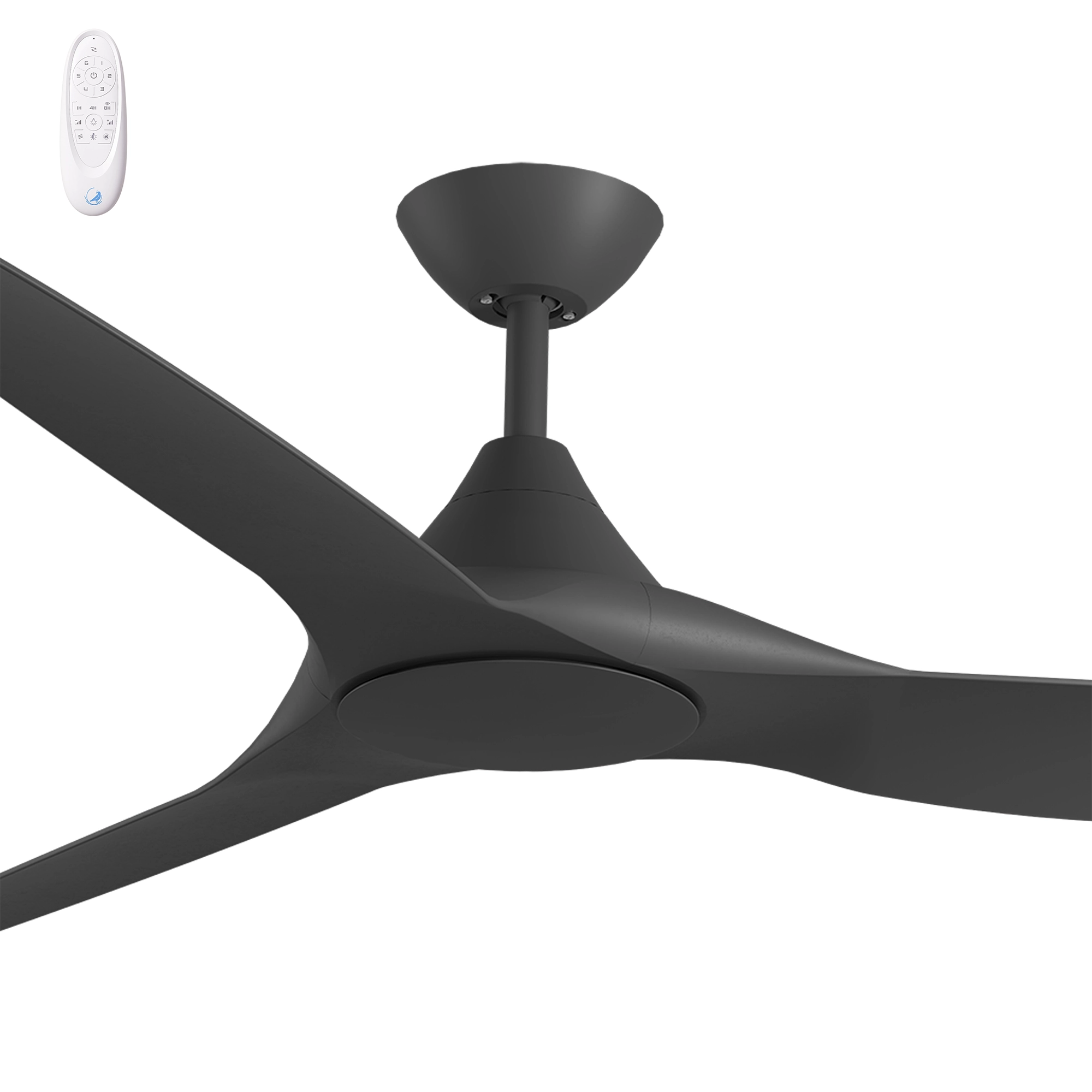 [280621] Calibo Smart CloudFan 60" (1520mm) ABS Energy Efficient DC Ceiling Fan and Remote (BLACK)