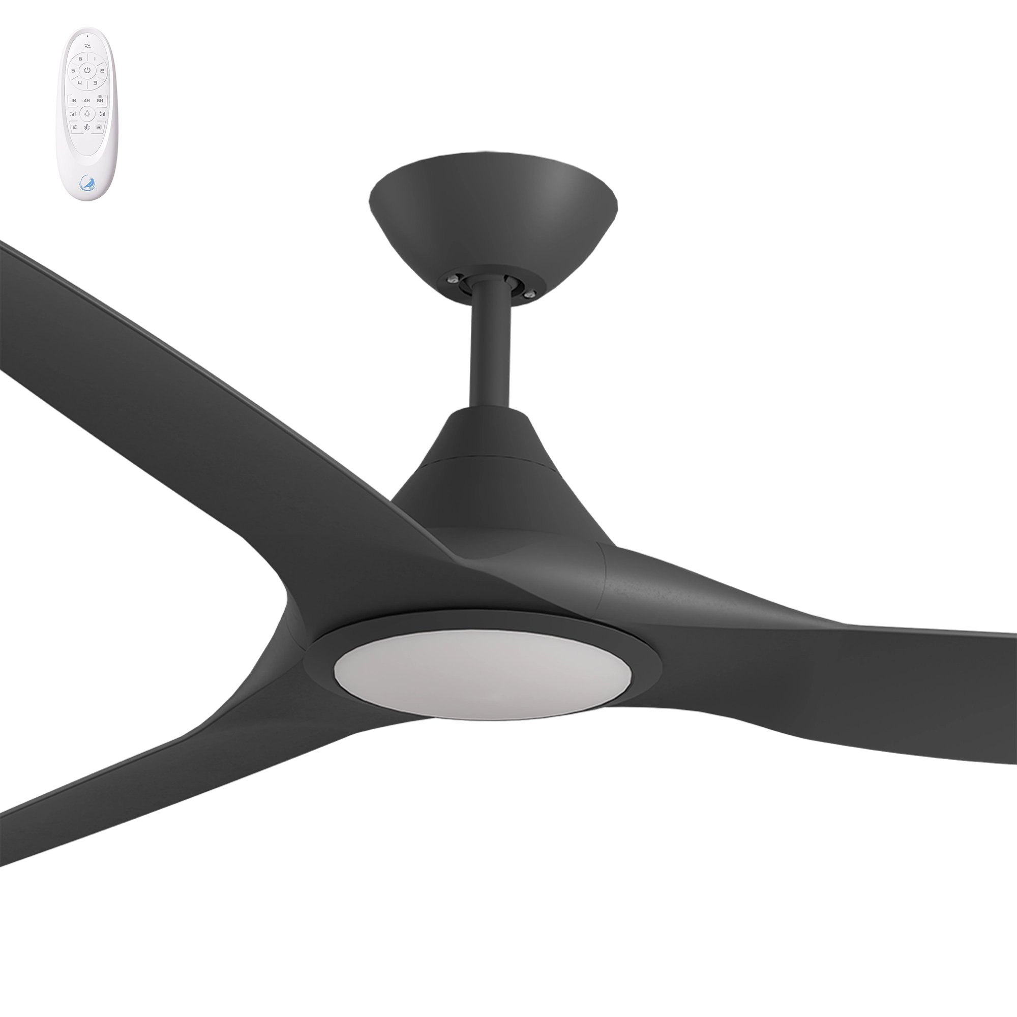 [280629] Calibo Smart CloudFan 60" (1520mm) ABS DC Ceiling Fan with 20W CCT LED Light and Remote (BLACK)