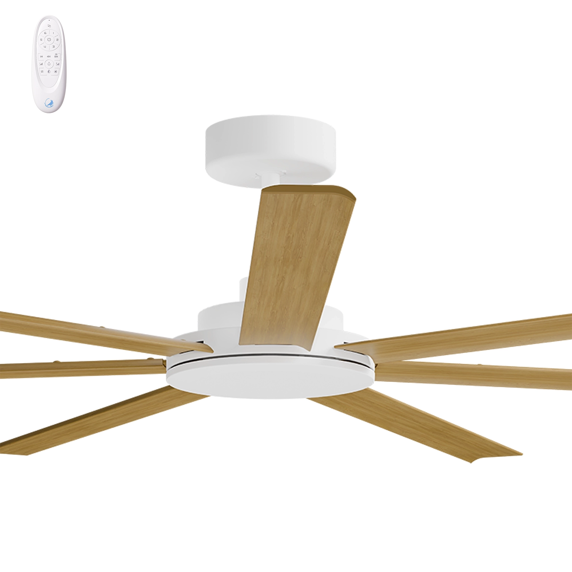 Calibo Alula 80" (2032mm) 7 Blade Indoor/Outdoor DC Ceiling Fan & Remote