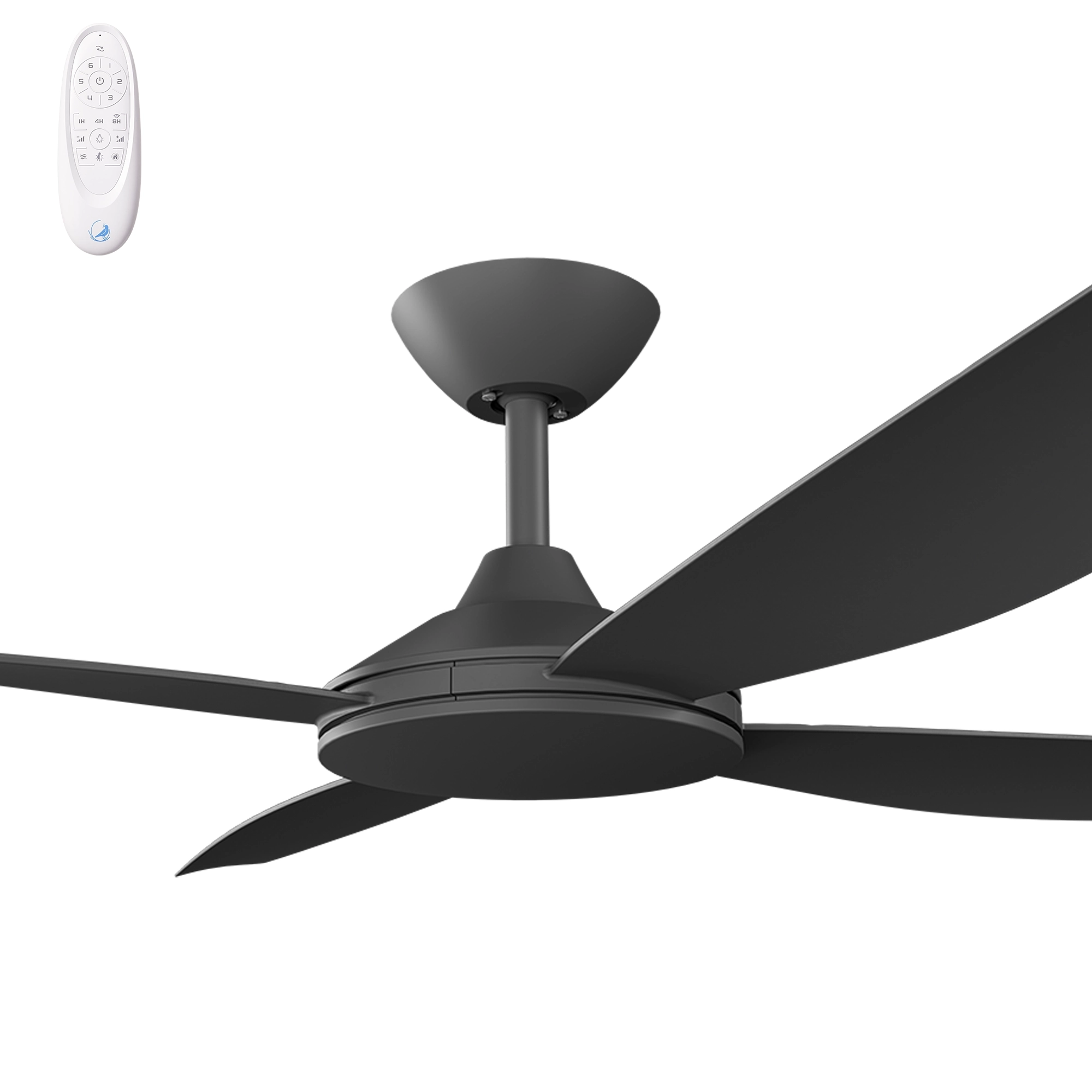 [286312] Calibo Vanga 56" DC Smart Ceiling Fan with Remote Control (BLACK)