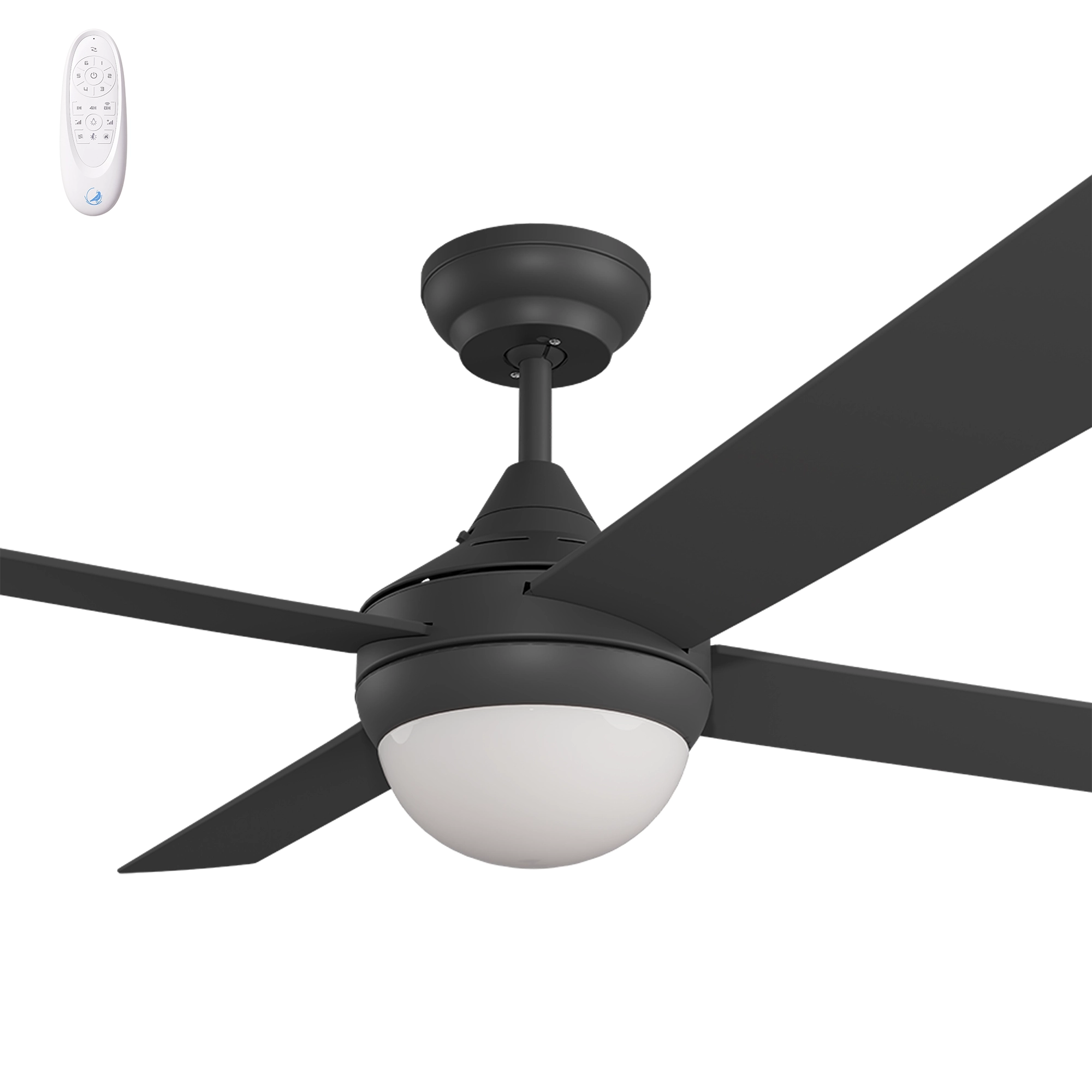 Calibo Kestrel 52" (1320mm) Indoor/Outdoor DC Ceiling Fan with 2x E27 Light & Remote