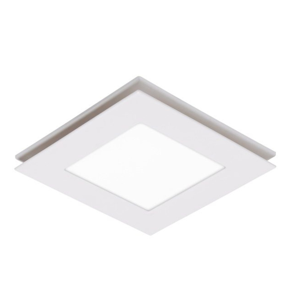 [220510] Martec White Flow Square Exhaust Fan With 12W Tri-Colour LED Light (Large)