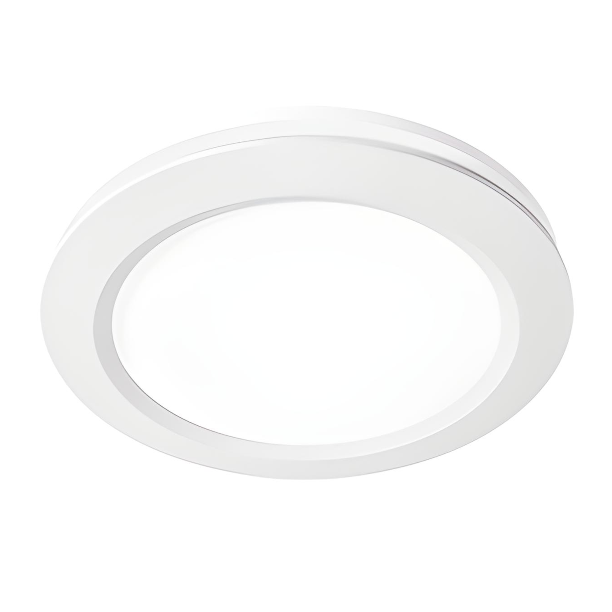 Saturn Matte White Round Exhaust Fan with CCT LED Light IPX4