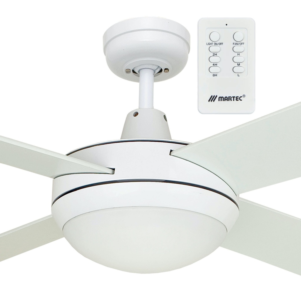 Martec Lifestyle 52" Ceiling Fan With 2 X E27 Light + Premier Remote