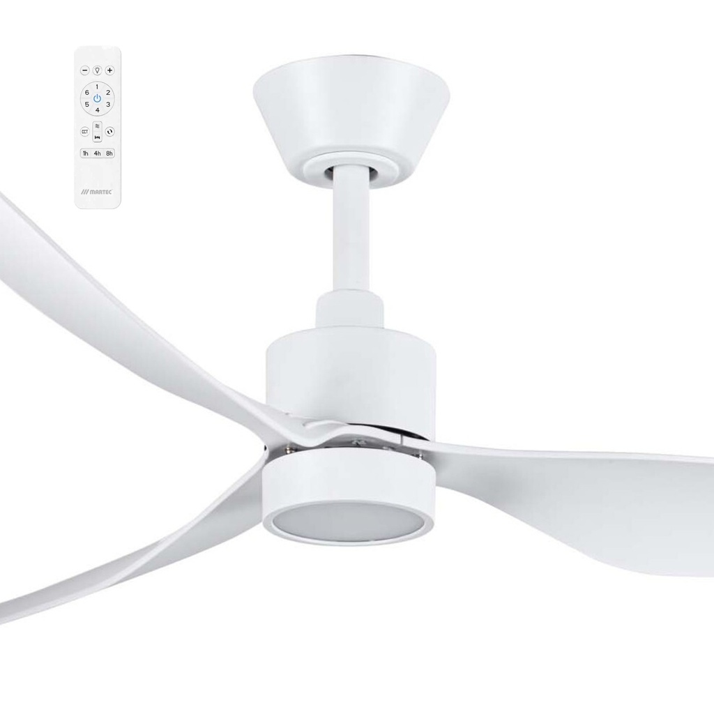 Martec Genoa 50" Smart DC Indoor/Outdoor Ceiling Fan with 16W CCT LED Light and Remote