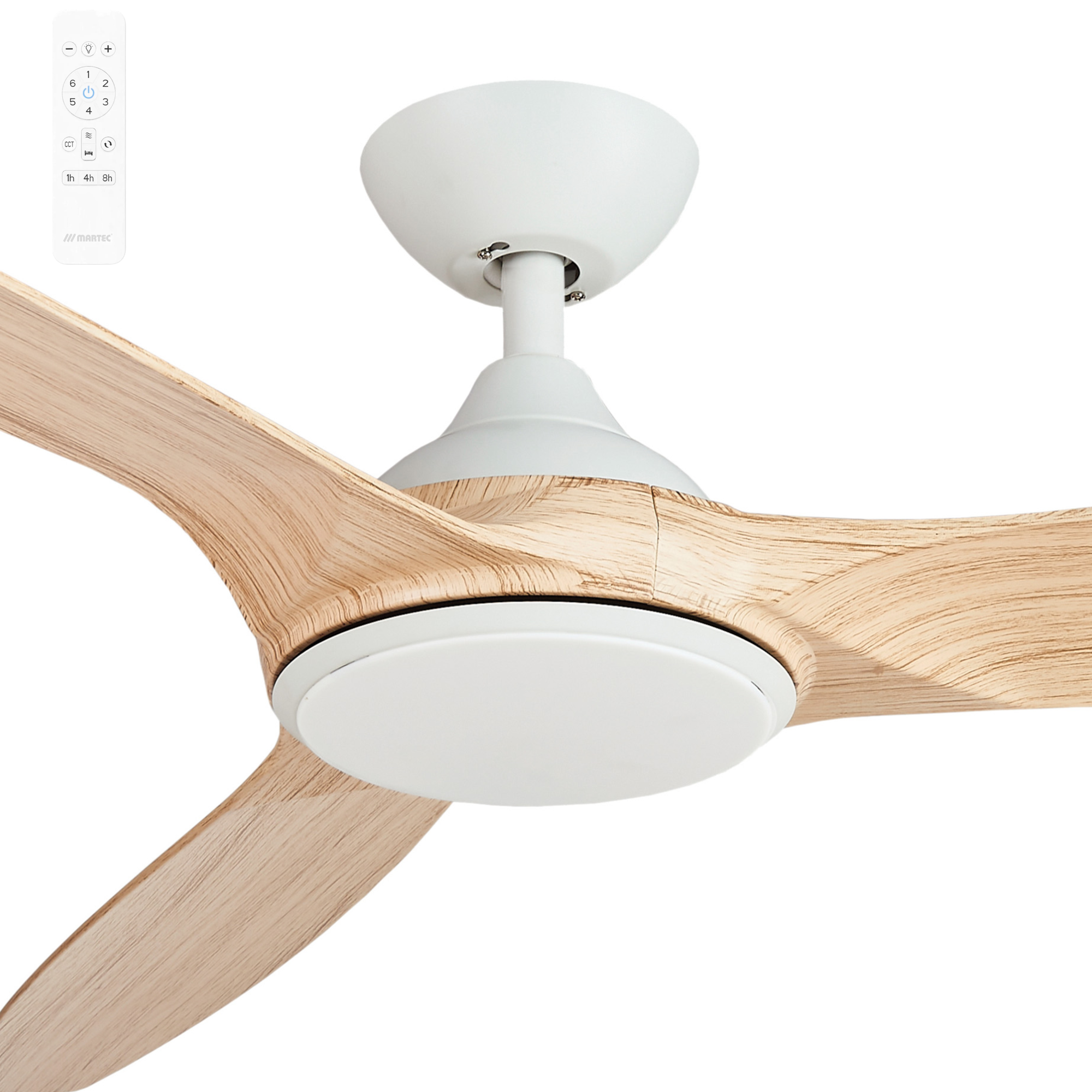 Martec Newport 56" DC Smart Ceiling Fan with LED Light & WiFi Remote