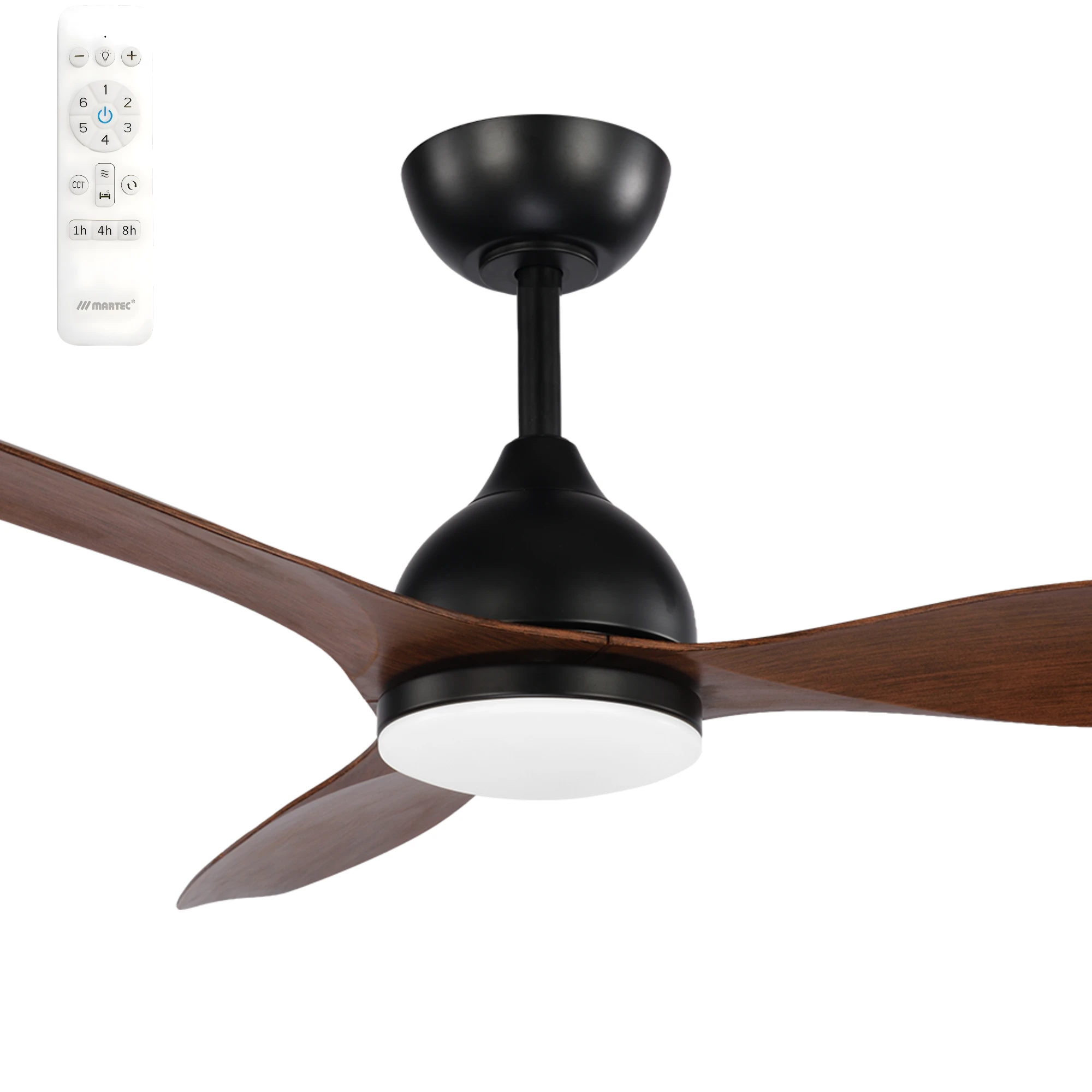 Martec Smart Elite 48" DC 3 Bladed Ceiling Fan With 18W CCT LED Dimmable Light & Remote