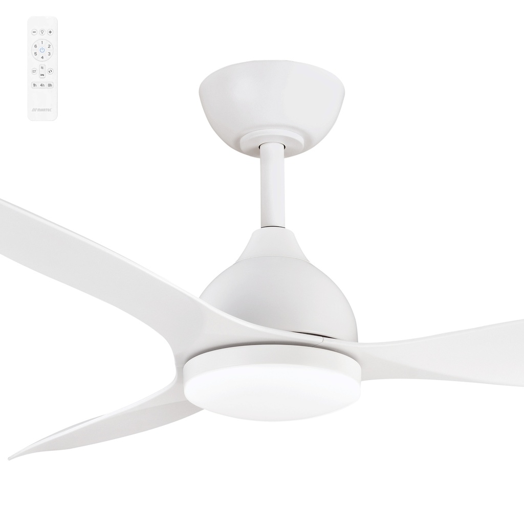 Martec Smart Elite 48" DC 3 Bladed Ceiling Fan With 18W CCT LED Dimmable Light & Remote