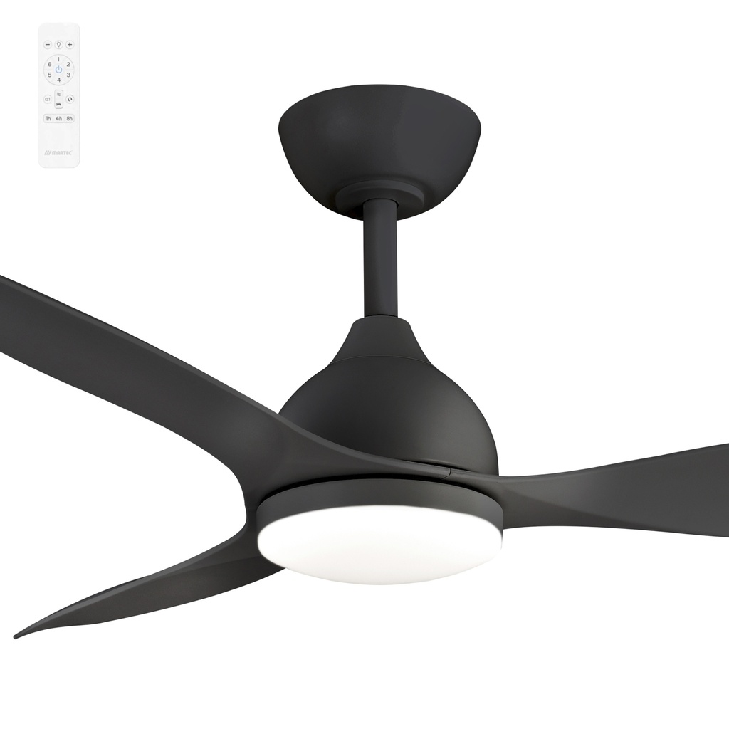 Martec Smart Elite 48" DC 3 Bladed Ceiling Fan With 18W CCT LED Dimmable Light & Remote