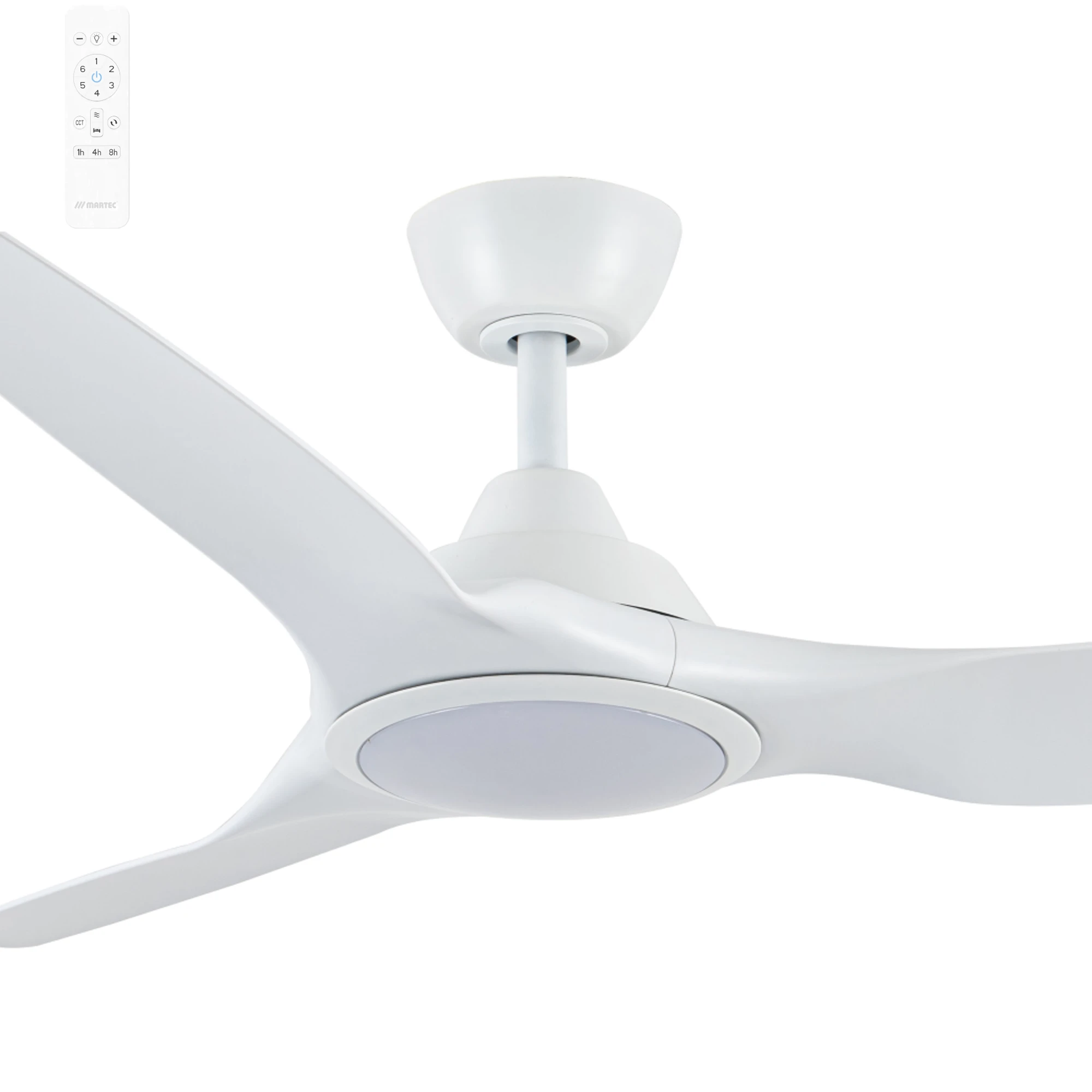Martec Impact 52" DC Smart Ceiling Fan with 24W Dimmable LED Light and Remote Control