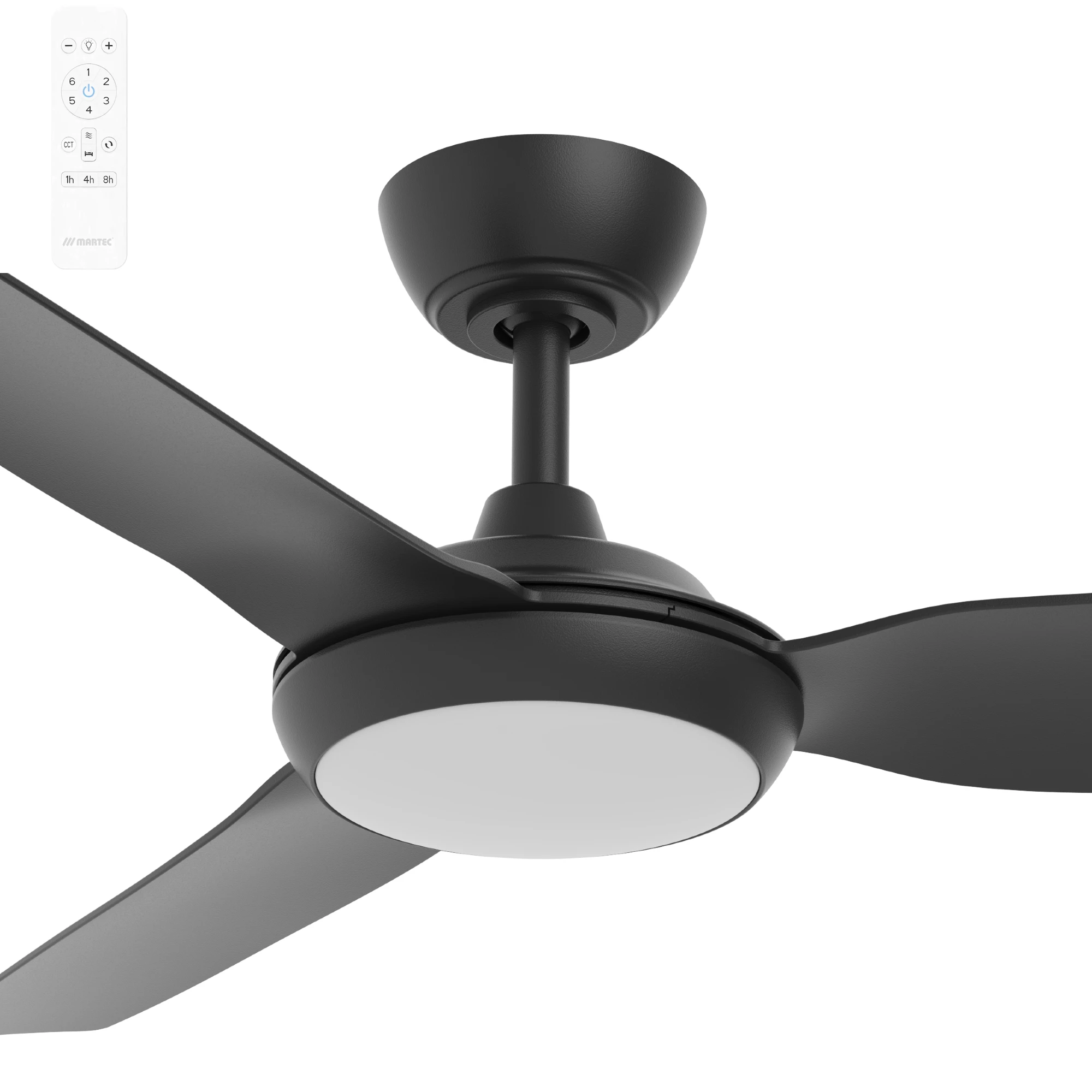 Martec Viper 3 Blade 48" DC Smart WiFi Ceiling Fan with LED Light and Remote