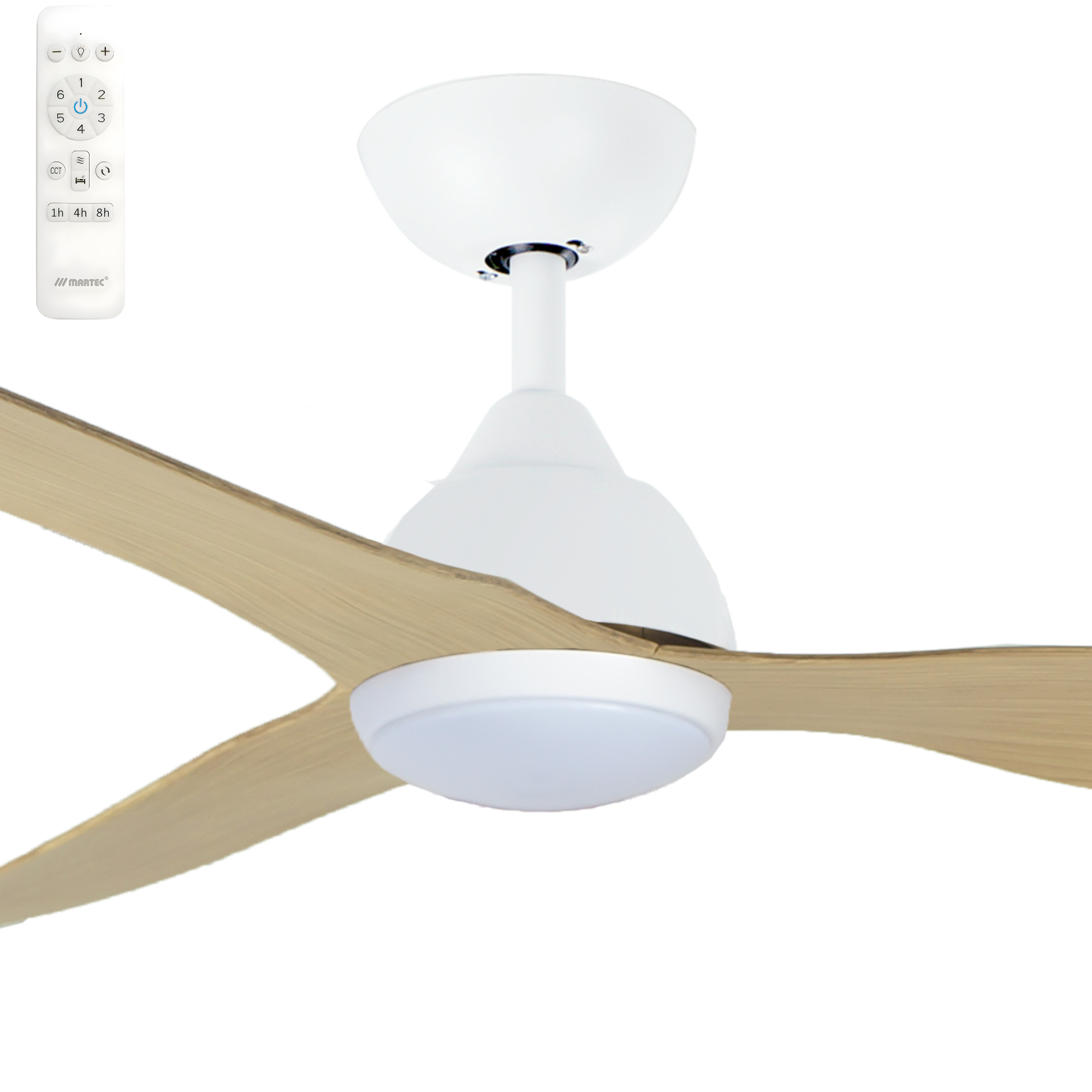 Martec Avoca 52" DC Smart WiFi Ceiling Fan with LED Light and Remote