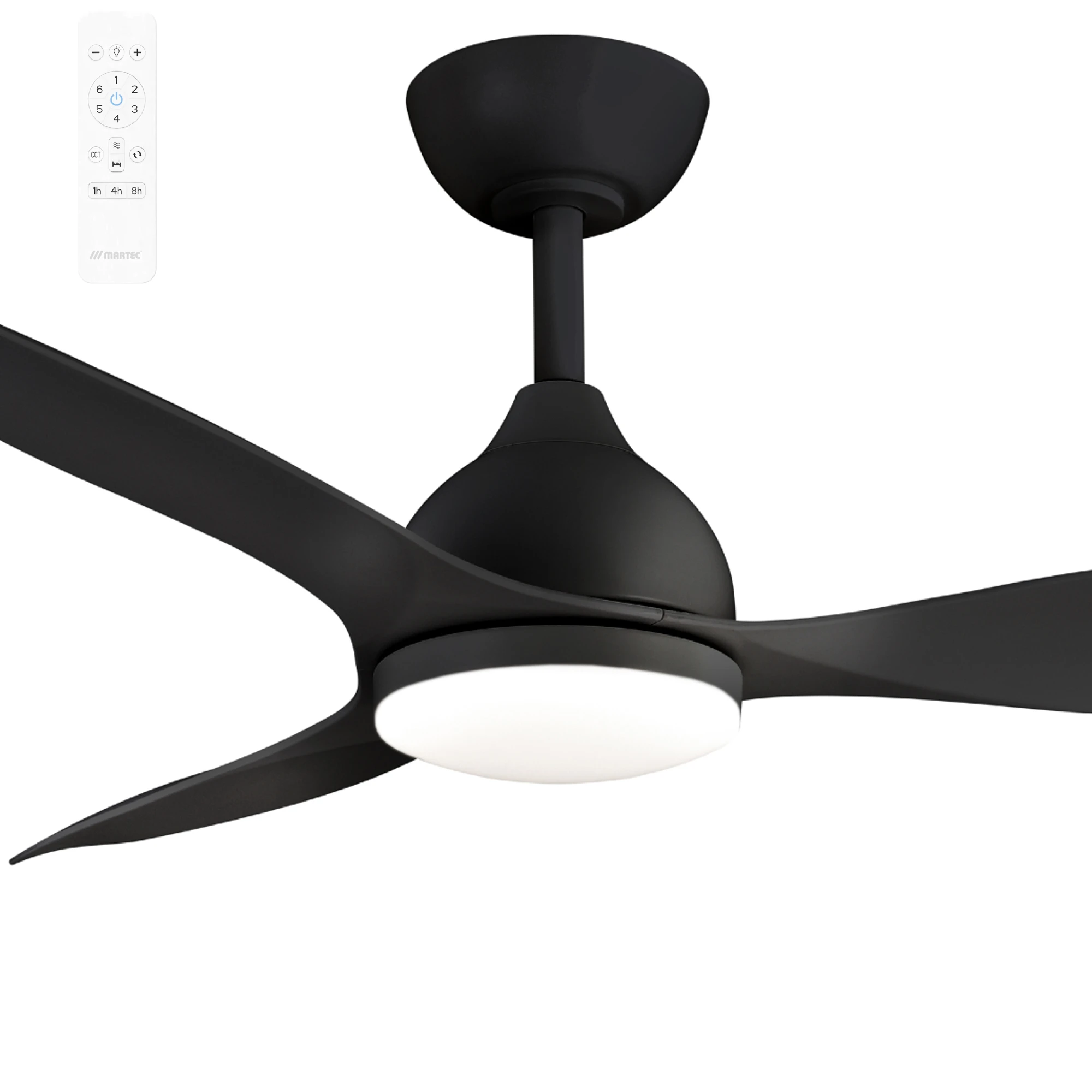 Martec Elite 52" Smart Ceiling Fan with 18W Dimmable LED Light and Remote Control