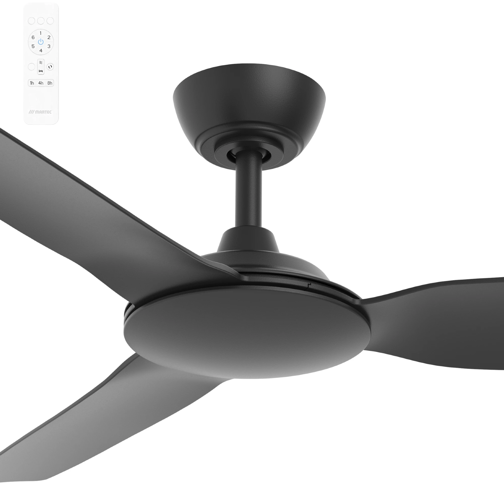 [285281] Martec Viper 3 Blade 48" DC Smart WiFi Ceiling Fan with Remote Control (BLACK)