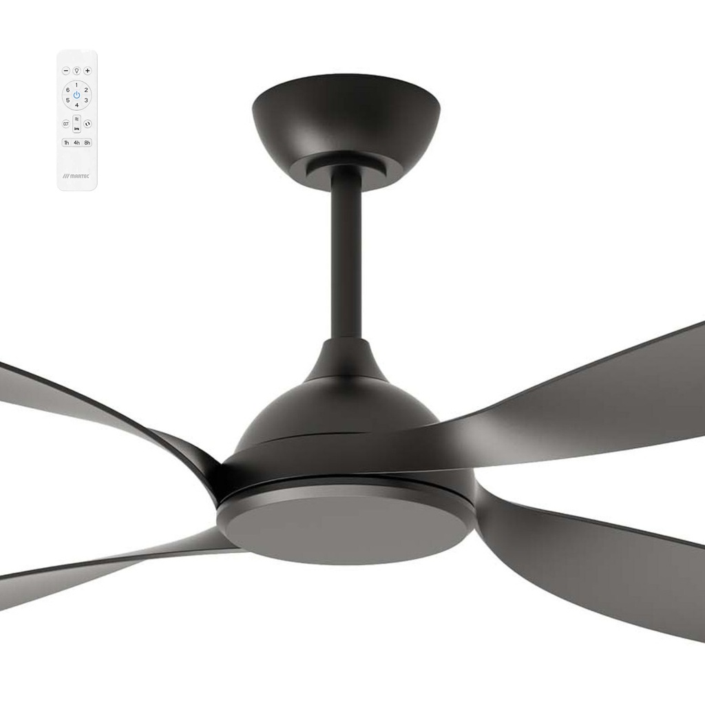 [283262] Martec Hampton 52" Smart DC Ceiling Fan with Remote (BLACK)