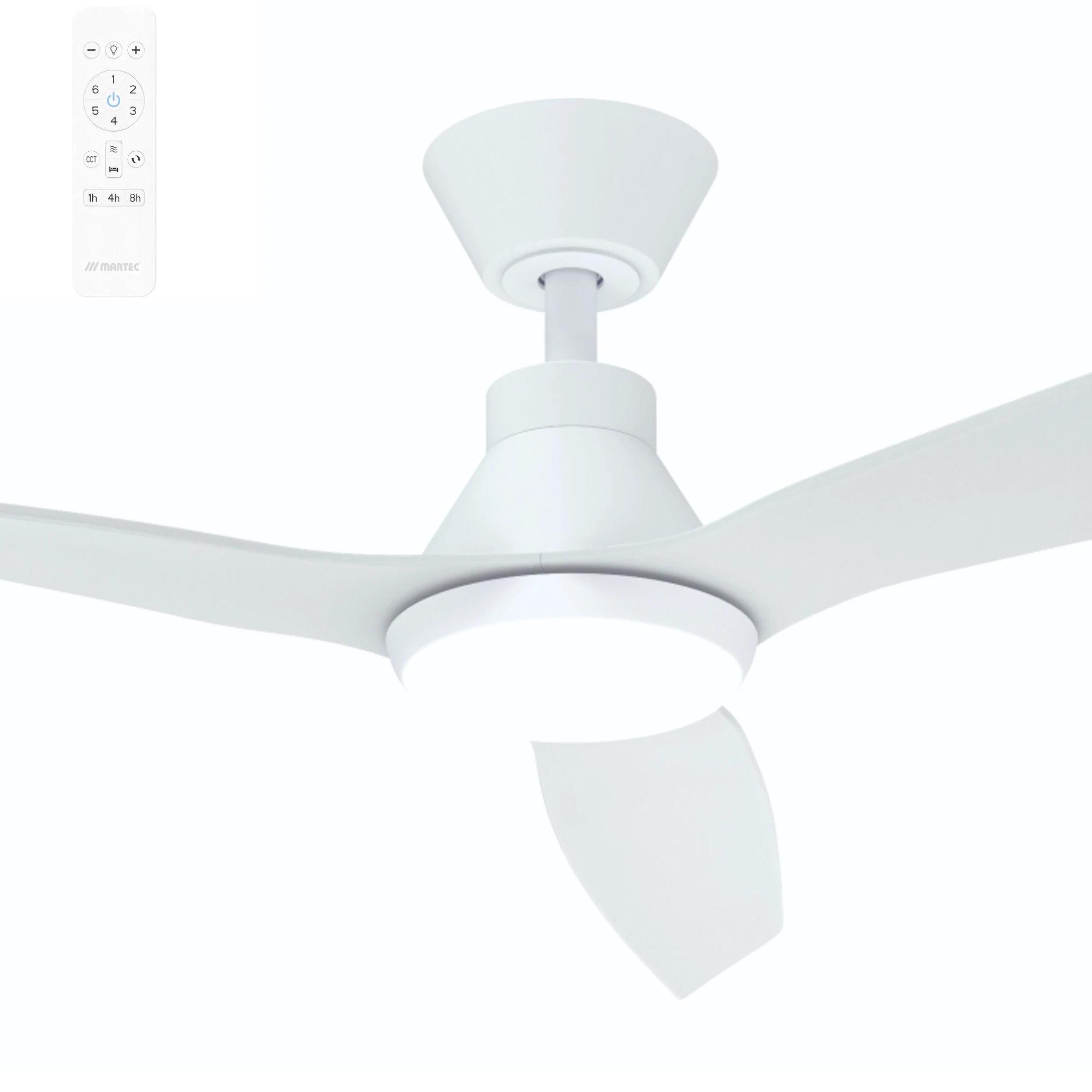 Martec Smart Triumph 52" DC Ceiling Fan with 20W Dimmable LED Light and Wifi Remote Control