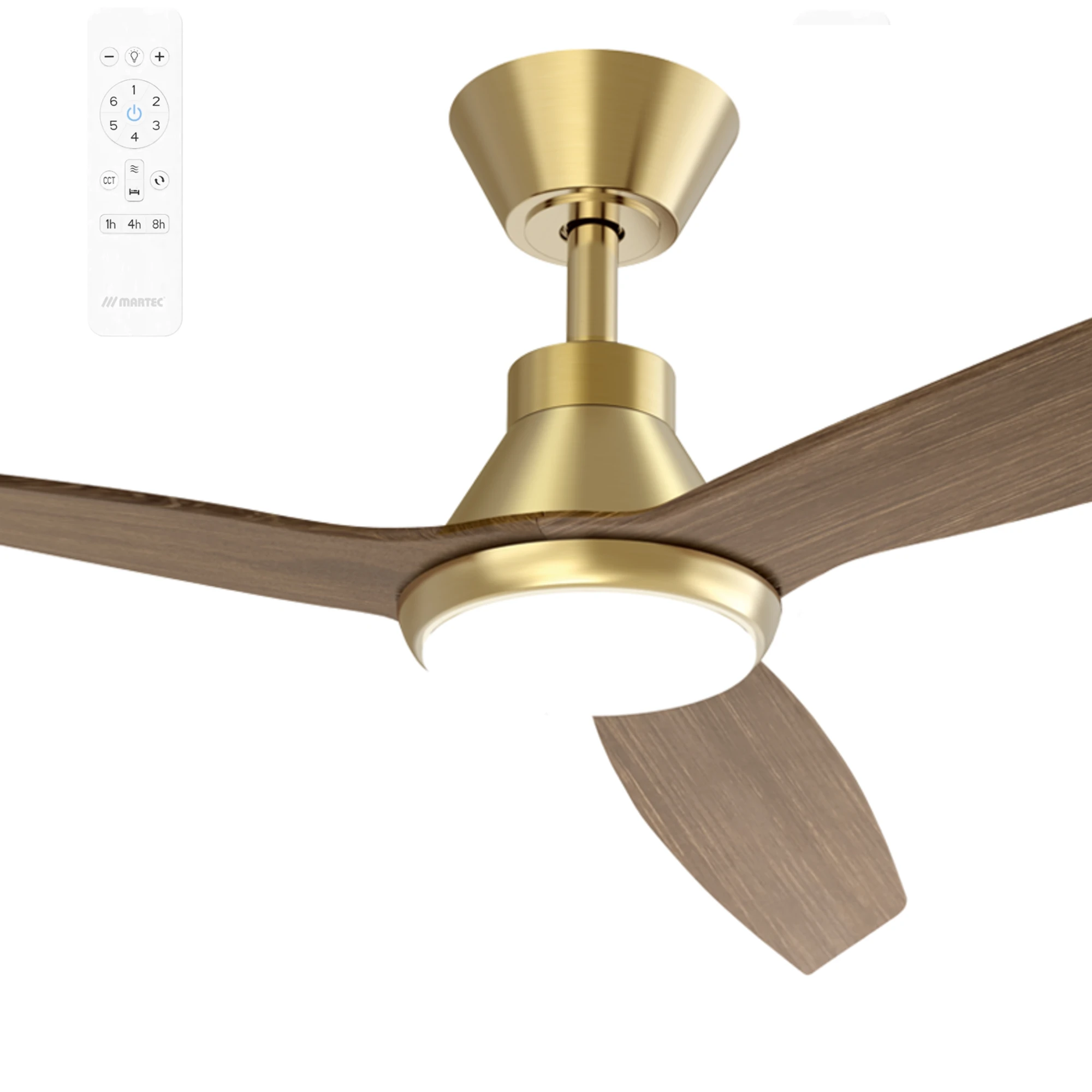 Martec Smart Triumph 52" DC Ceiling Fan with 20W Dimmable LED Light and Wifi Remote Control