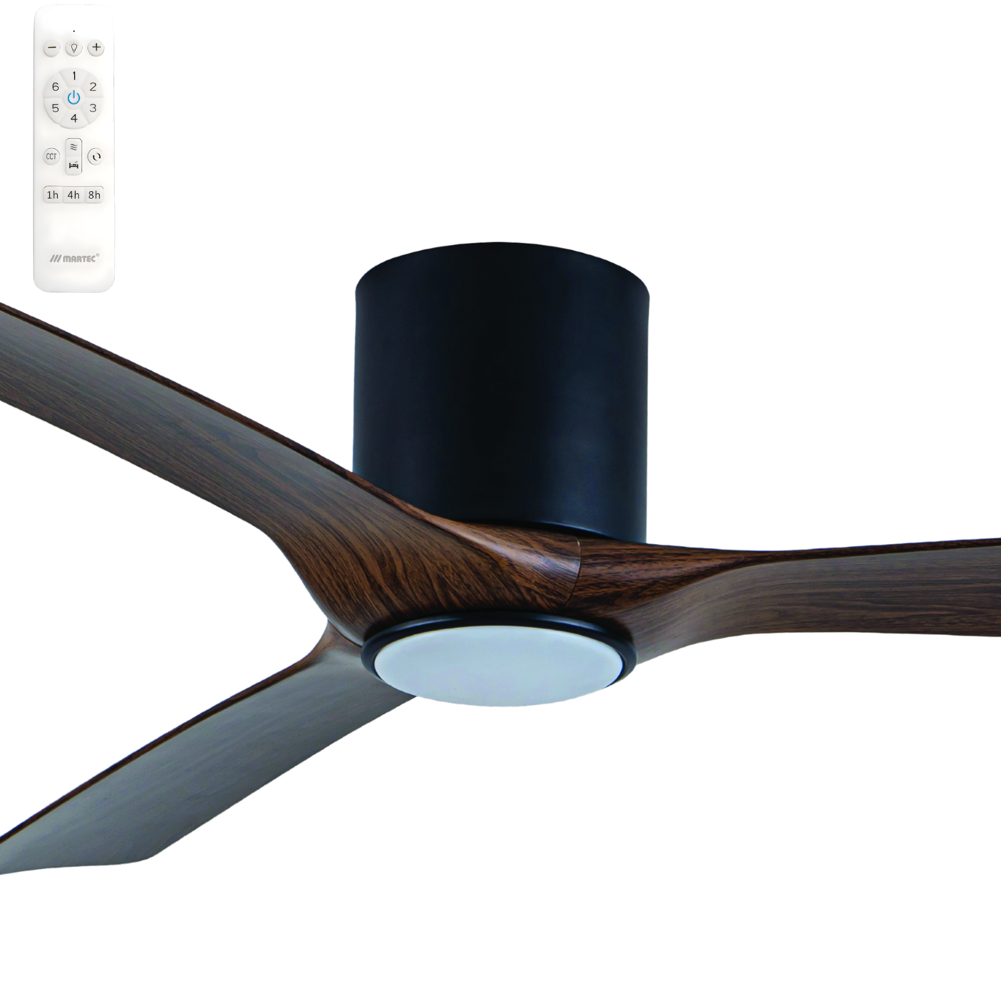 Martec Fresno 52" DC Smart Hugger Ceiling Fan with LED Light and WiFi Remote
