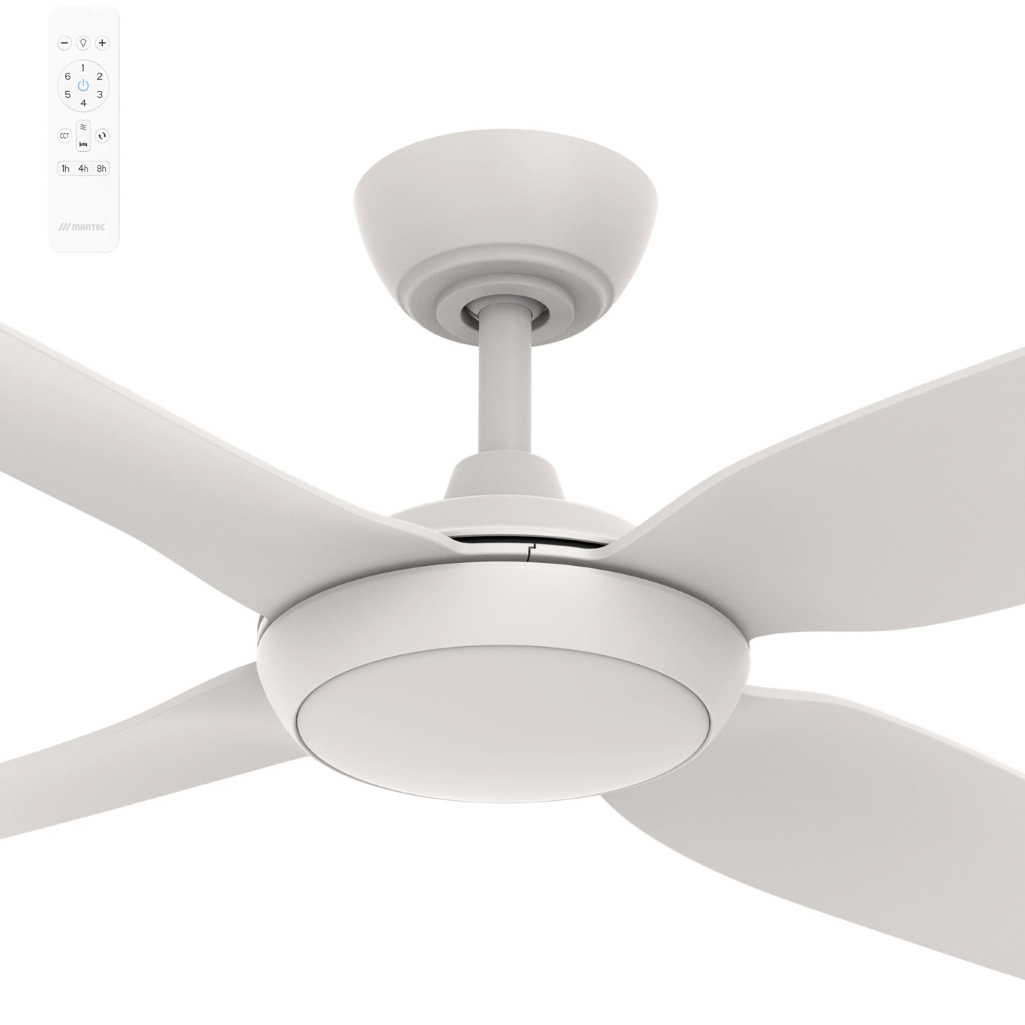 Martec Viper 4 Blade 48" DC Smart WiFi Ceiling Fan with LED Light and Remote