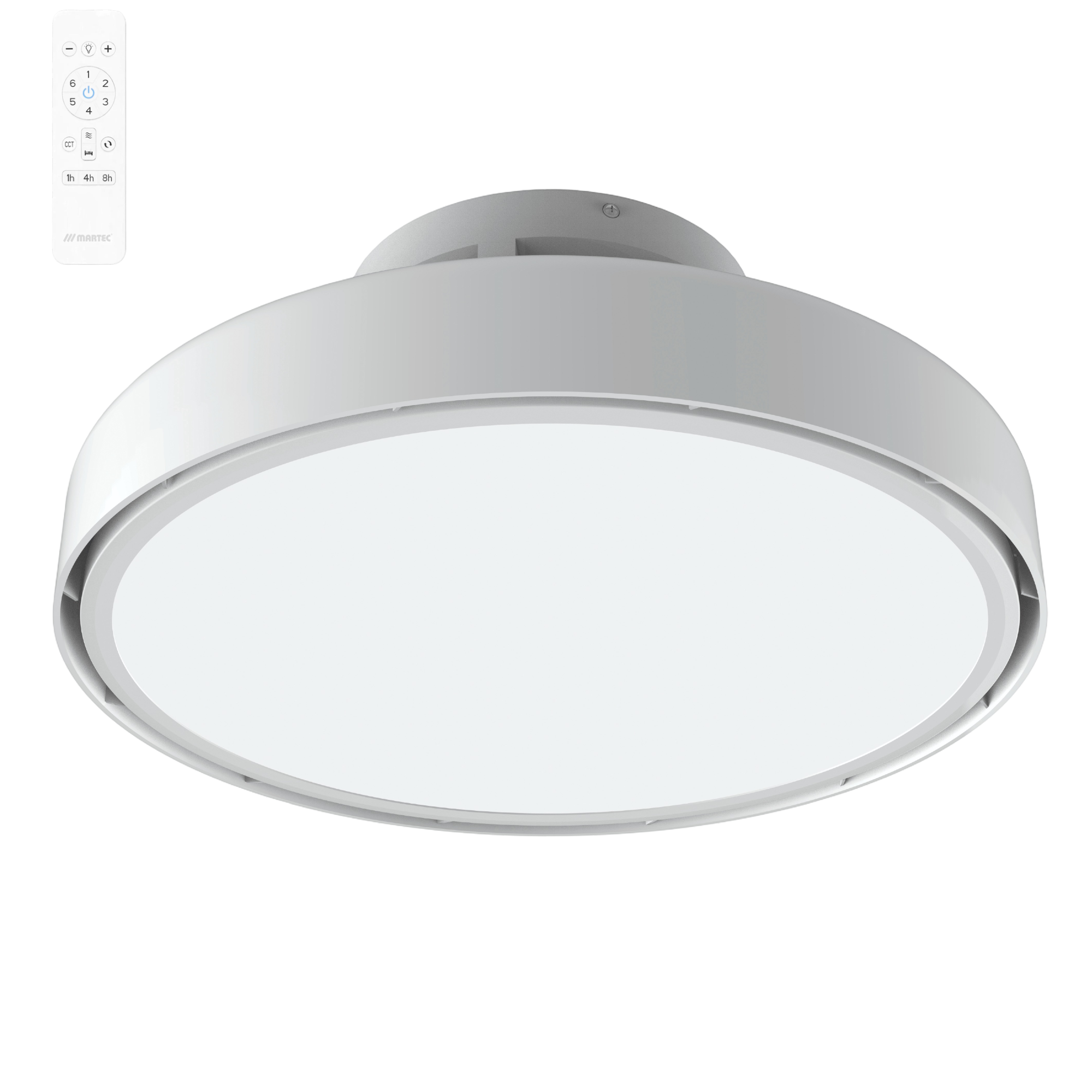 Martec Fantom Bladeless DC Smart Ceiling Fan with LED Light and WiFi Remote