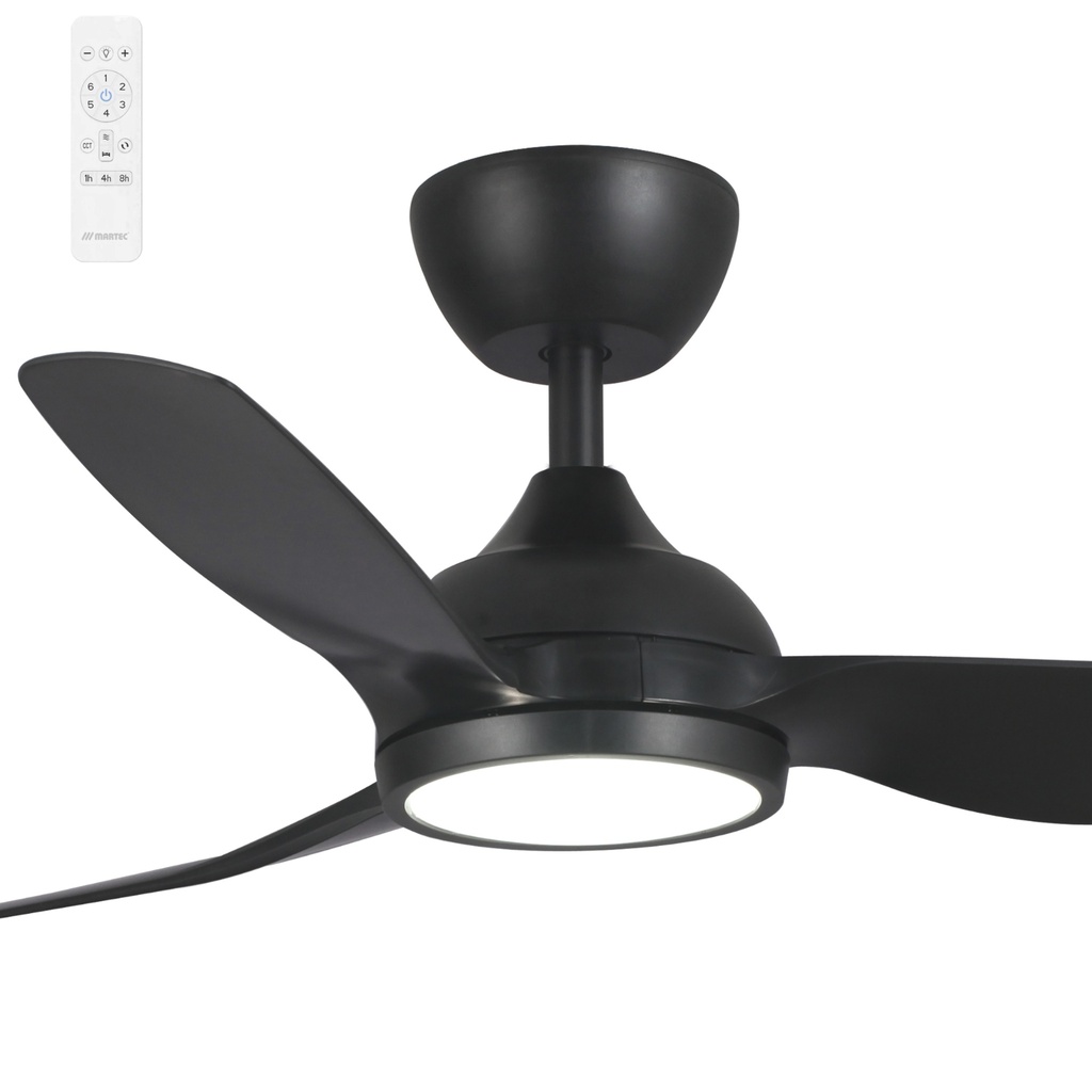 Martec Daytona 52" (1320mm) IP55 Smart WiFi DC Ceiling Fan with 24W CCT LED Light and Remote