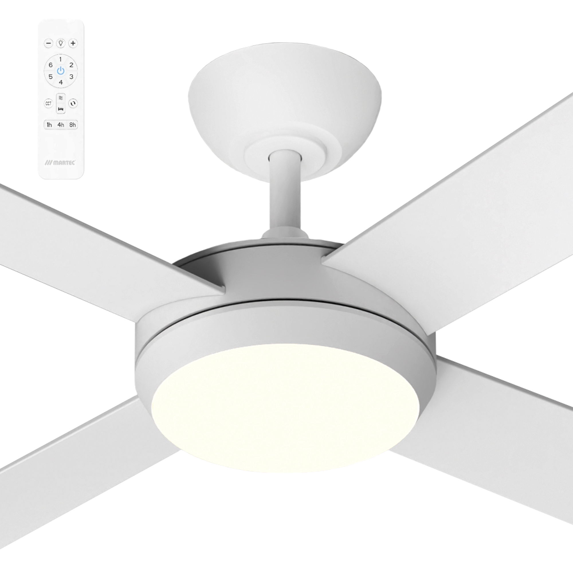 Martec Quantum 48" DC Ceiling Fan with LED Light and Remote