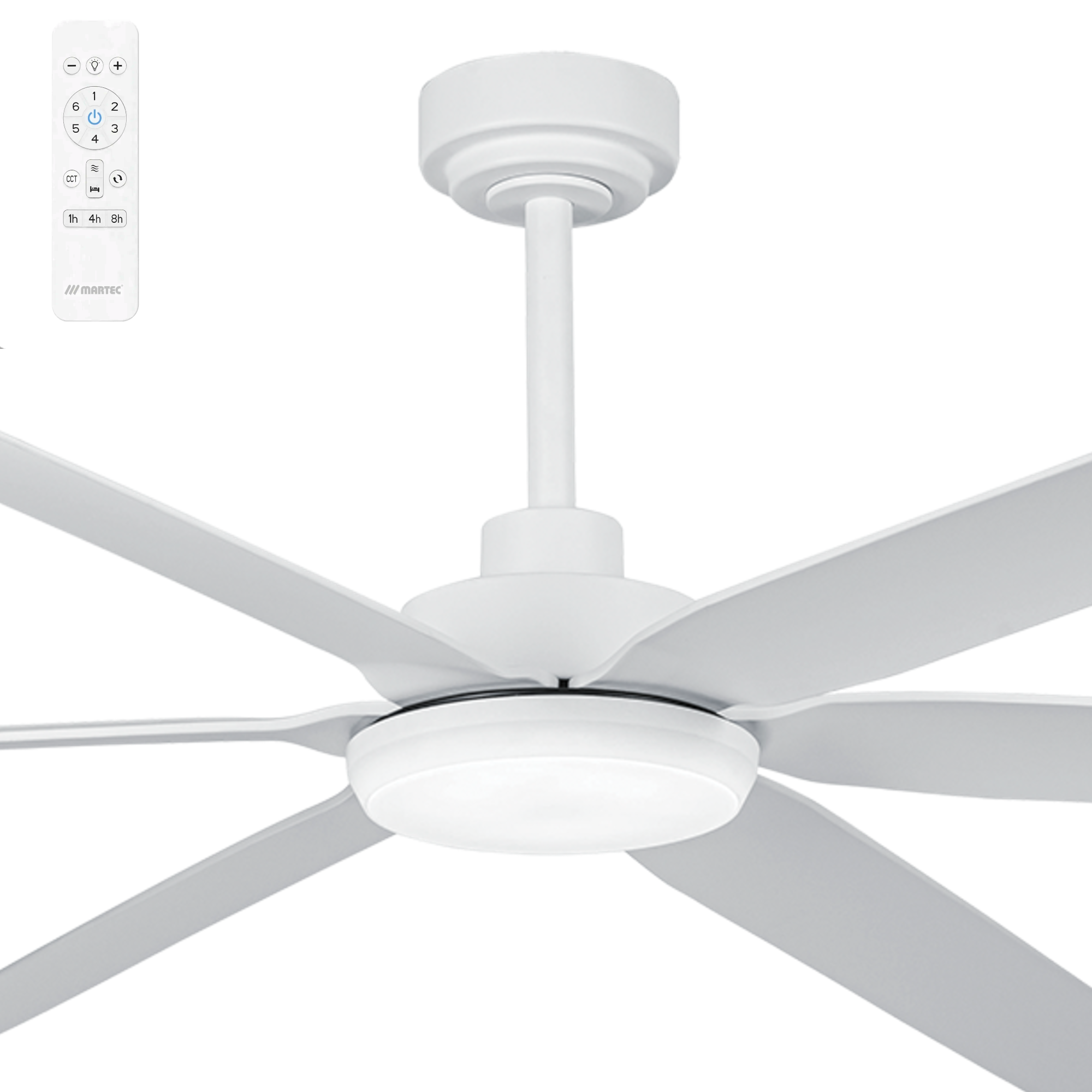 Martec Osprey Extra Large 80" Smart DC Ceiling Fans with CCT LED and WiFi Remote