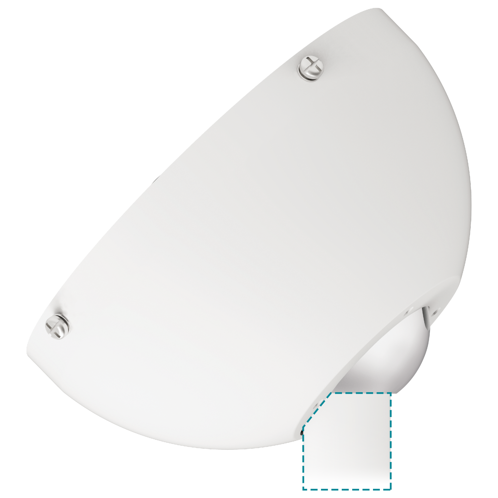 Martec Durable 45 Degree Ceiling Fan Canopy for Sloped Ceilings
