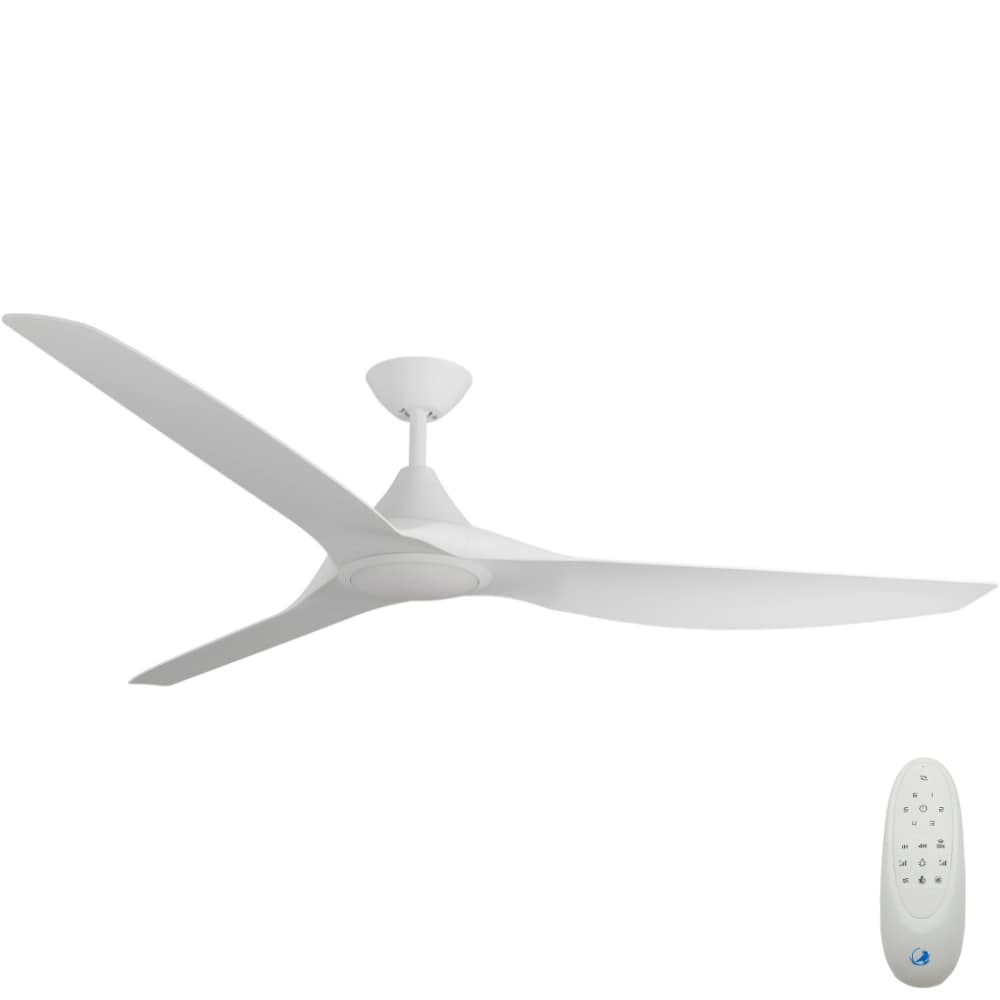 [W-CFADCF16LWH-WH] CloudFan SMART DC Ceiling Fan by Calibo with LED Light – White 72″