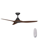 CloudFan SMART DC Ceiling Fan by Calibo – Black with Koa Timber Style ABS Blades 52″