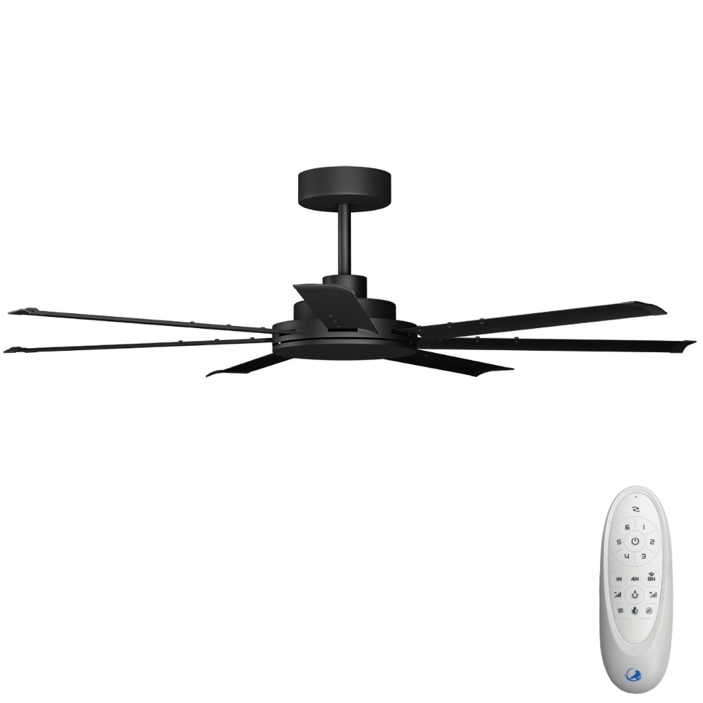 Alula SMART DC Ceiling Fan by Calibo – Black 60″