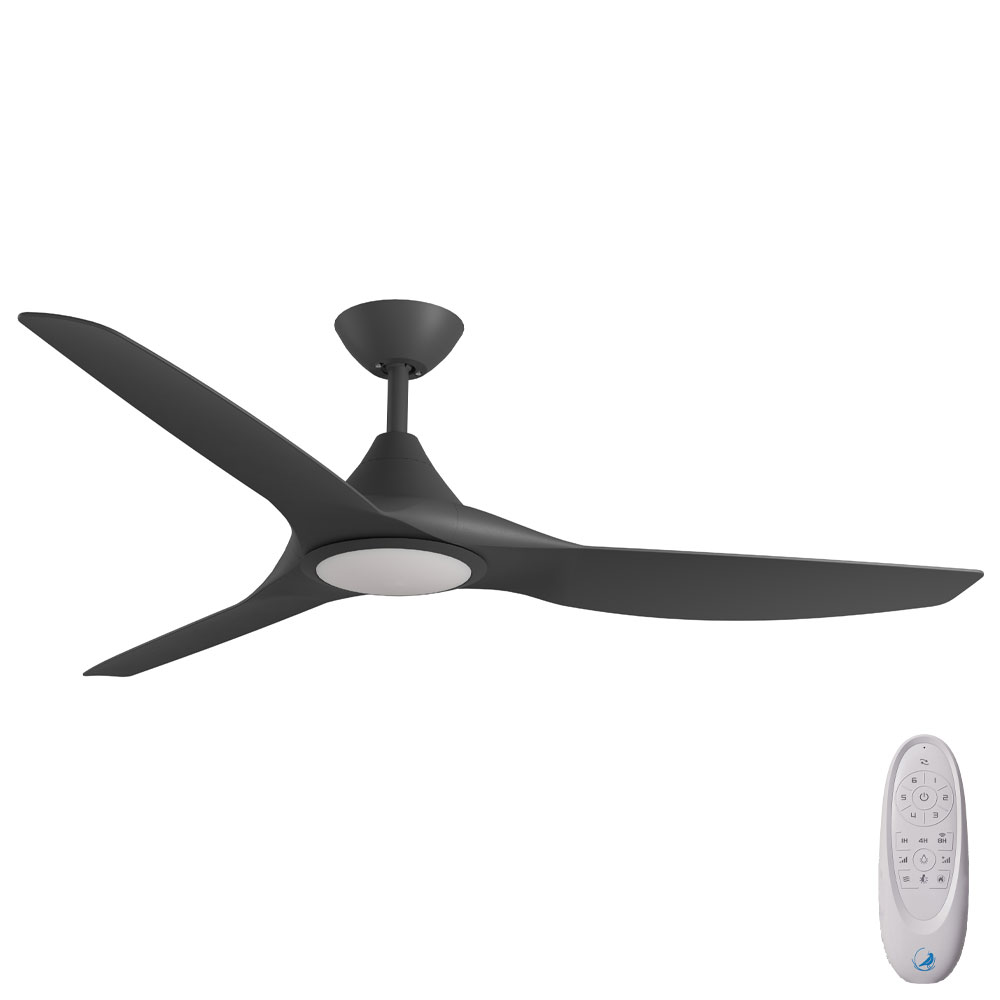 [W-CFADCF25LBL-BL] Calibo CloudFan SMART DC Ceiling Fan with CCT LED Light – Black 60″