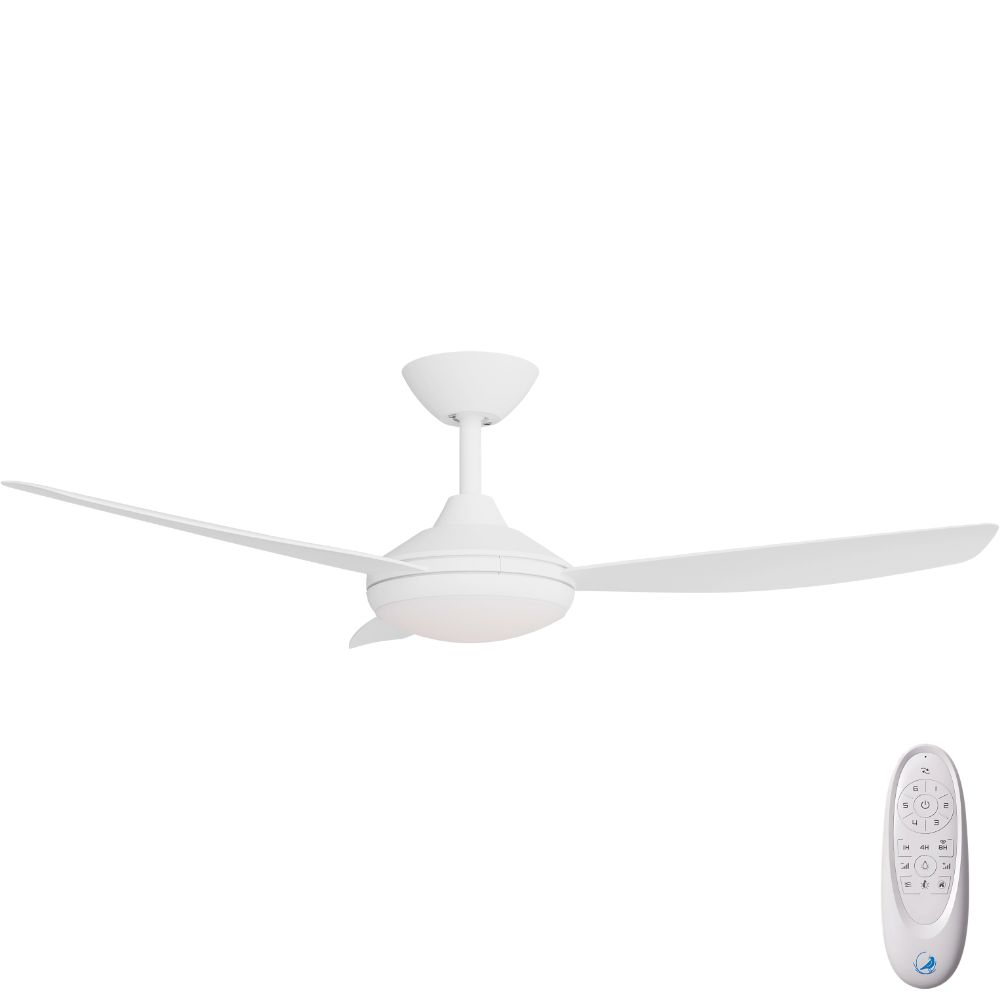 Condor DC SMART Ceiling Fan by Calibo with LED Light – White 48″