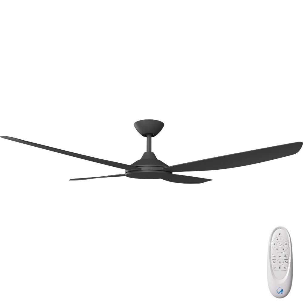 [W-CFADVA14BL-BL] Vanga DC Ceiling Fan by Calibo – Black 56″