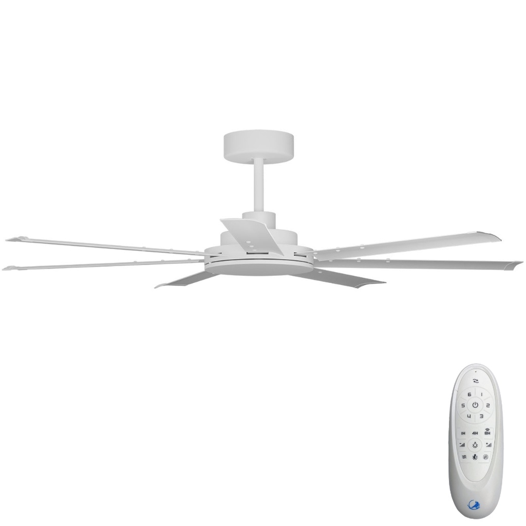 [CFADAS16WH] Alula SMART DC Ceiling Fan by Calibo – White 60″